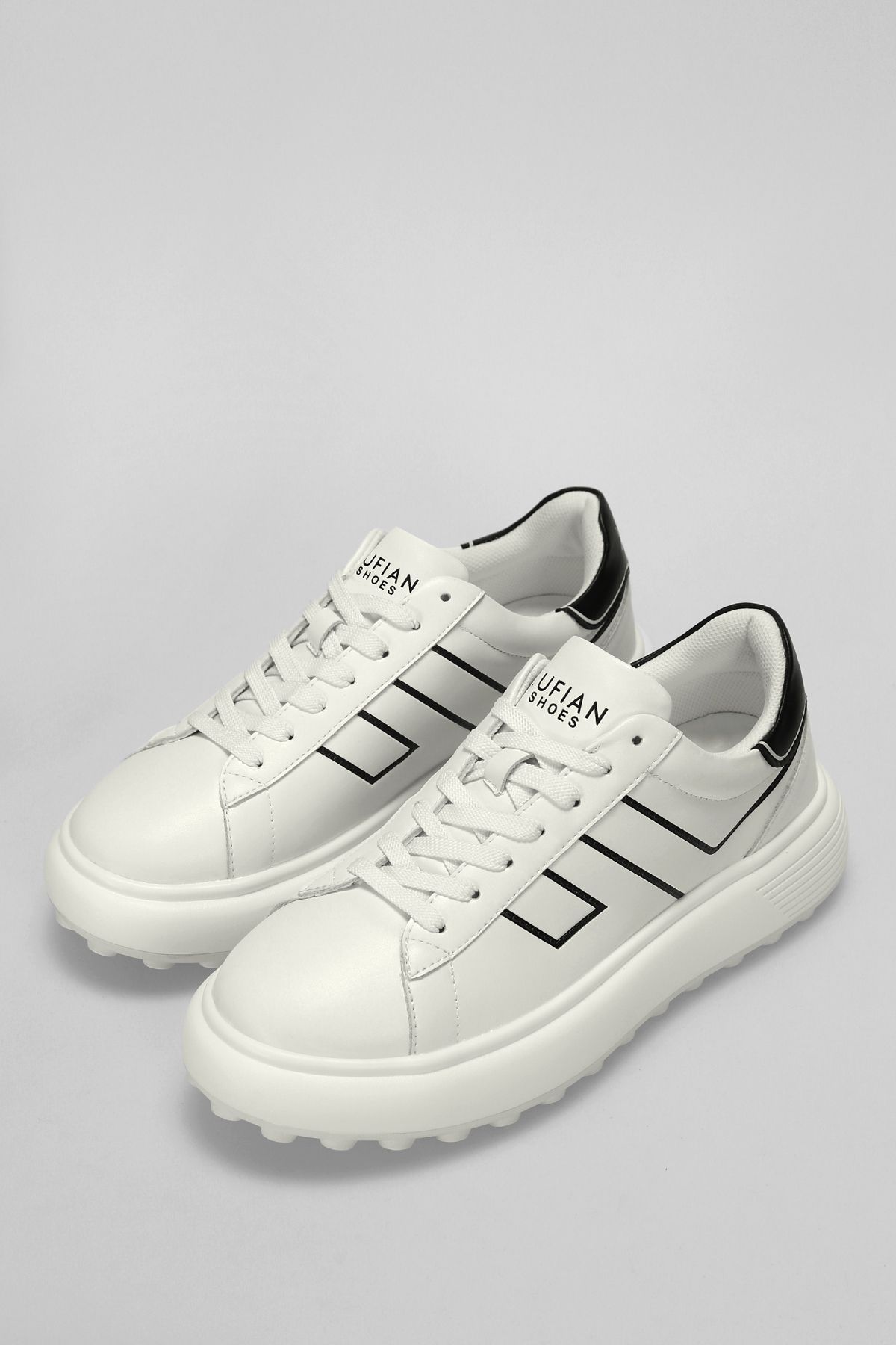 Lufian-111230269 Harold Smart Casual Pantofi pentru bărbați alb 4