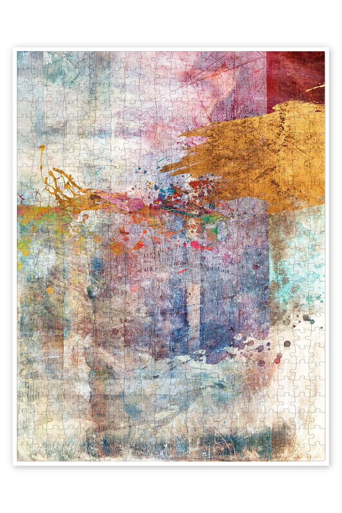 Jeronkarji Şarap getir 500 Parça Puzzle Yapboz Bohem Soyut Sanat Temalı