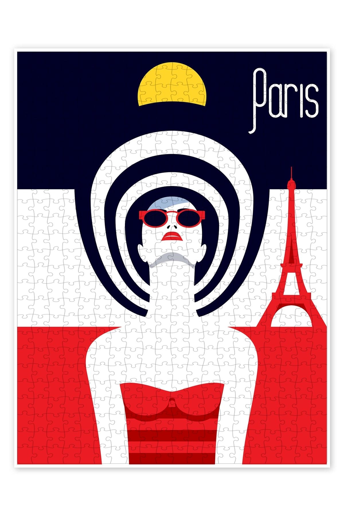 Jeronkarji Şık seyahat - Paris 500 Parça Puzzle Yapboz Şehir Manzara Temalı Hobilik