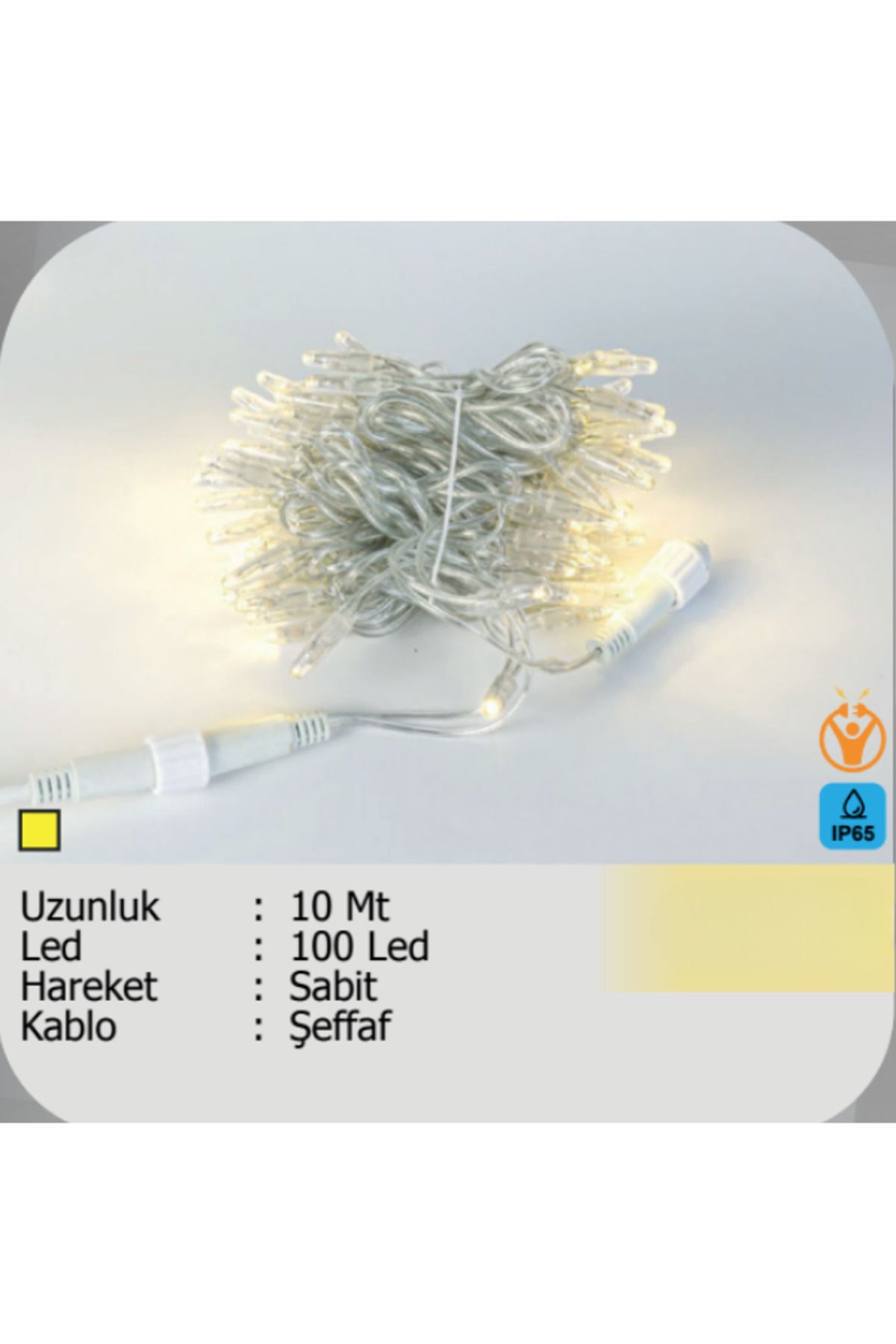 ELKHOUSE ElektrikHouse LED Peri Işığı 100 LED sabit 10 metre