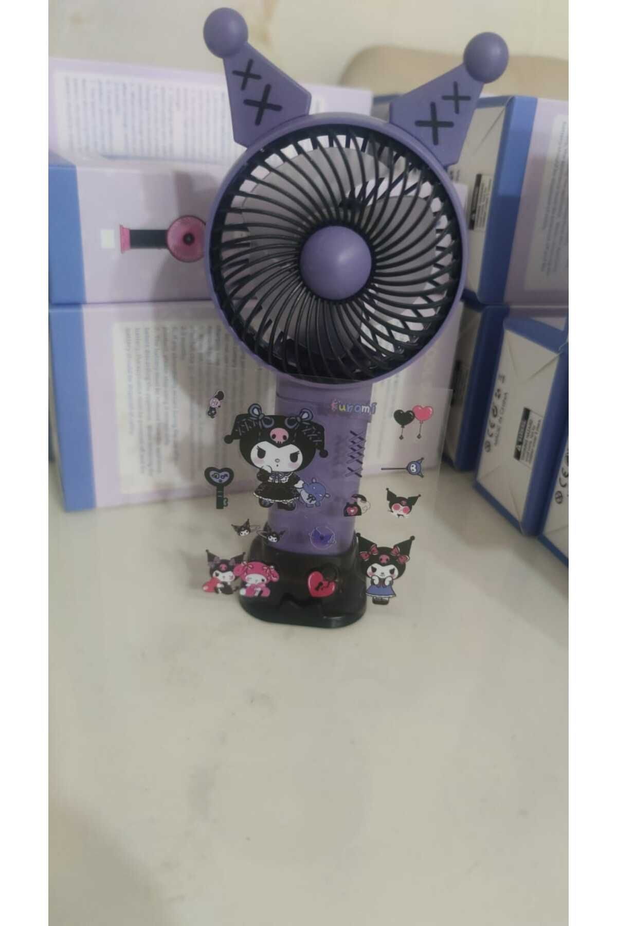 ARELL TEKNOLOJİ Arell Teknoloji Kuromi El Fanı Sticker Etiketli