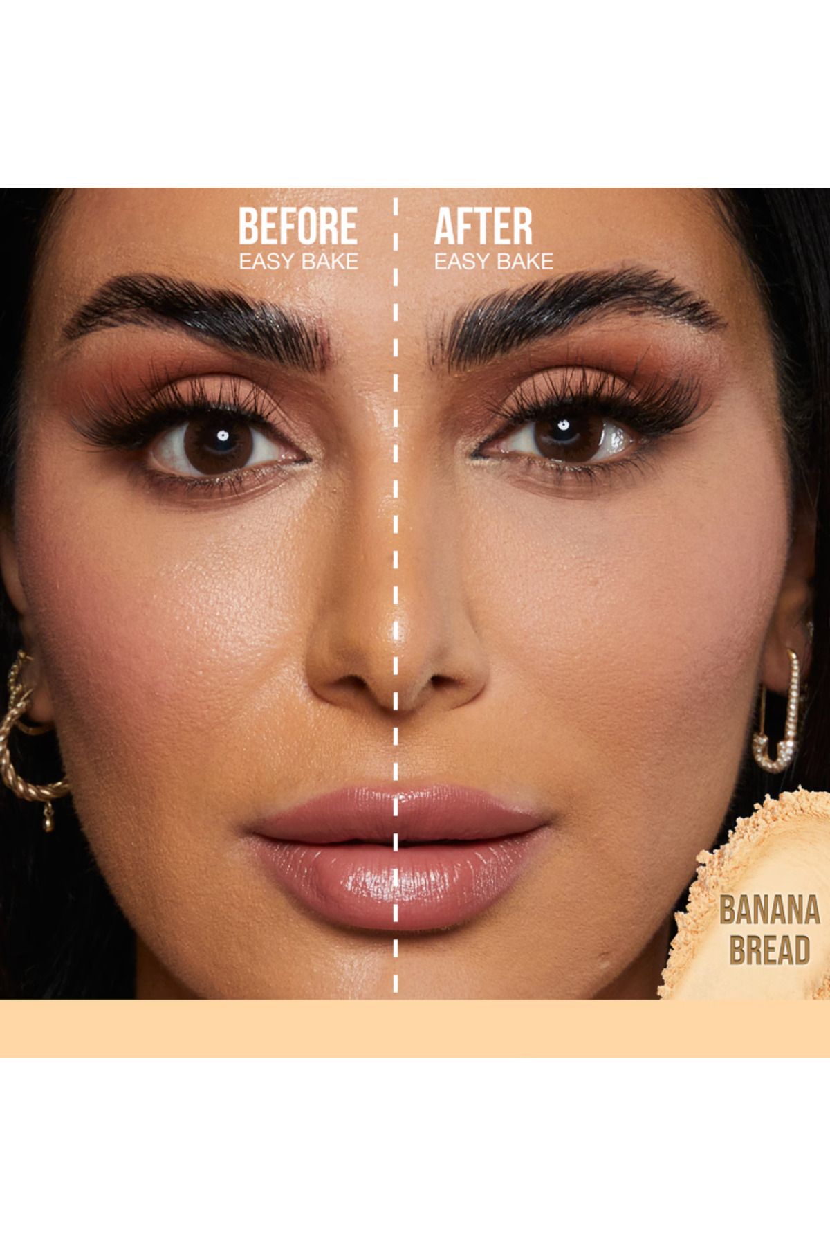 Huda Beauty-Easy Bake Loose - Fixing Powder a Light Radiance for the Skin Long Lasting Permanence (20 g) 3