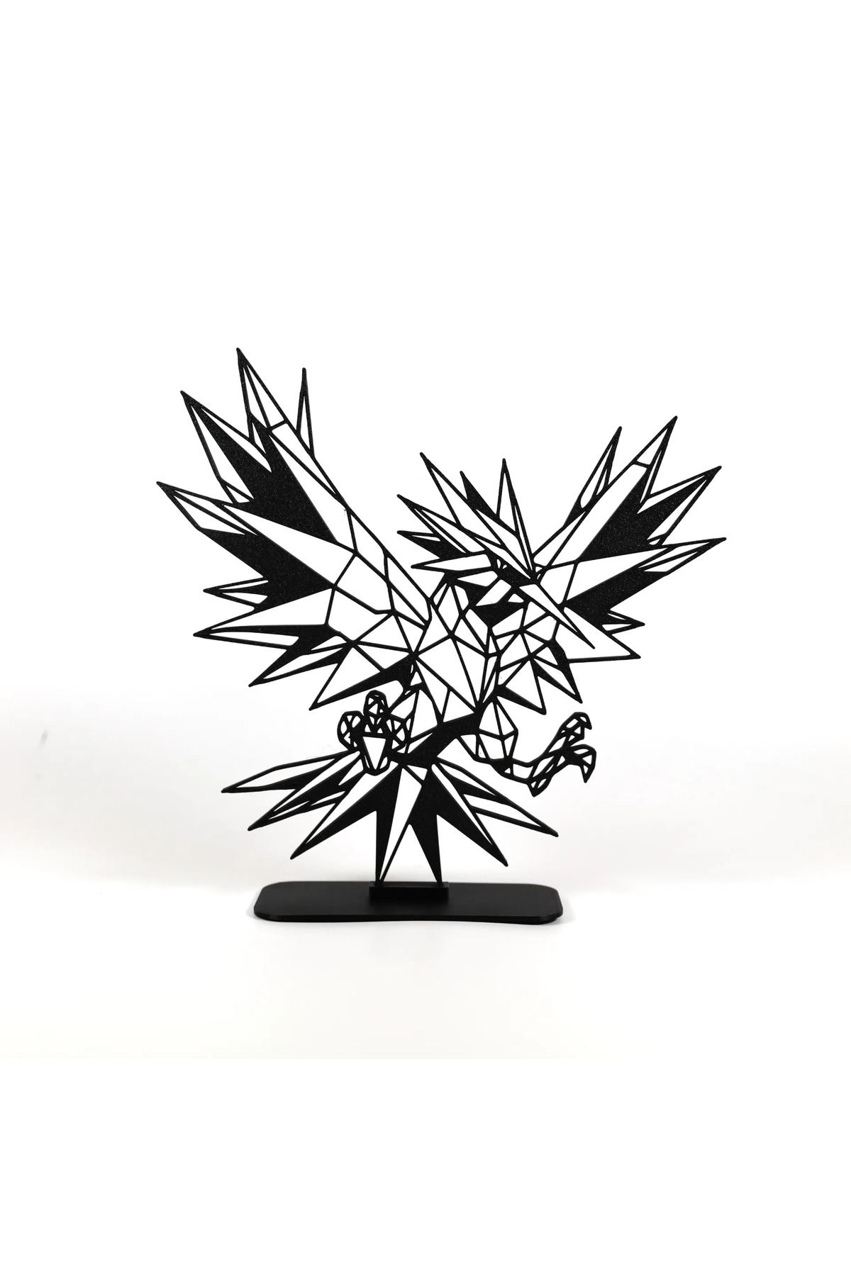 EmAy3d Geometric Çizim Zapdos Masa Üstü Stand Biblo – Şık ve Modern 3D Dekor
