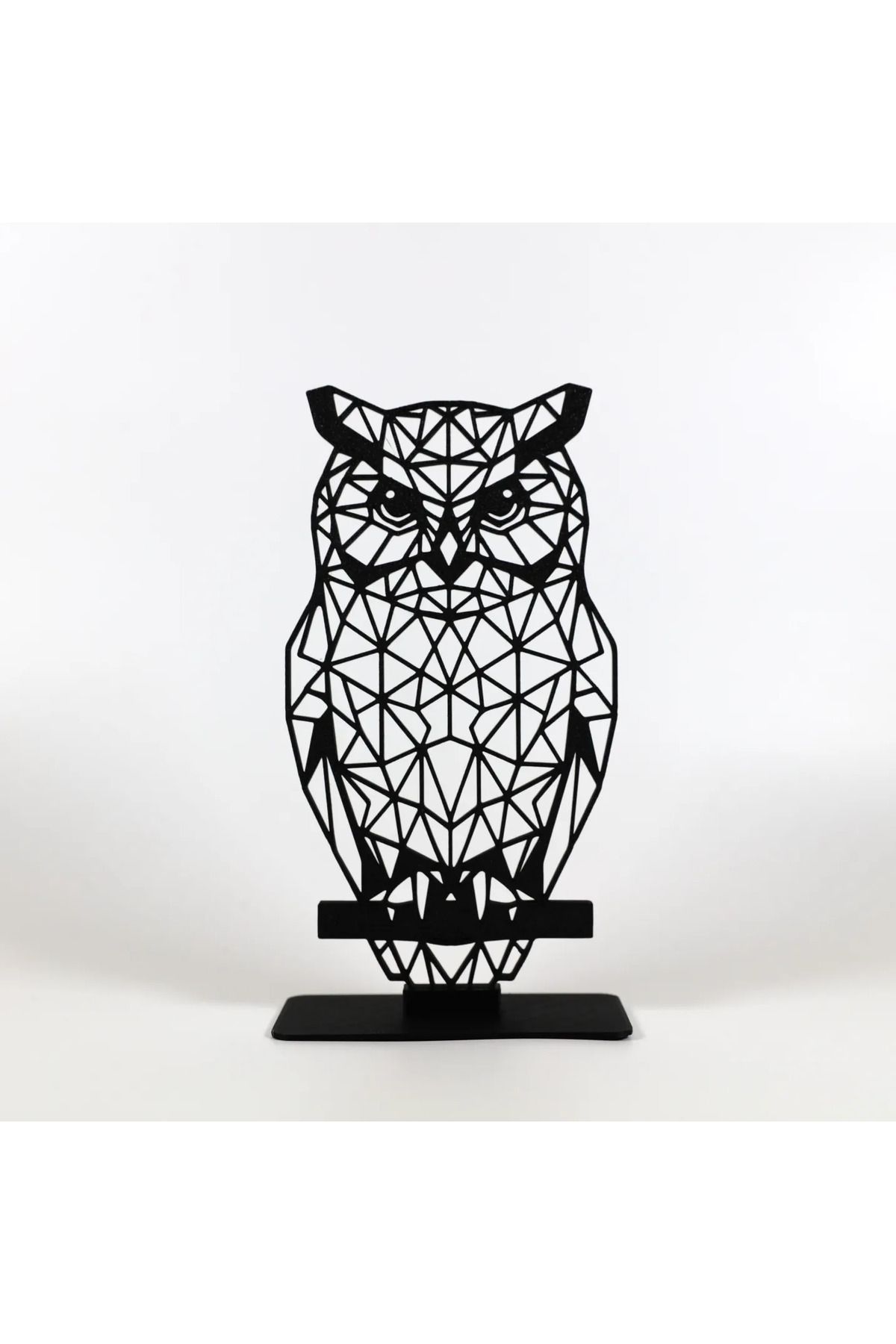 EmAy3d Geometric Çizim Baykuş Masa Üstü Stand Biblo – Şık ve Modern 3D Dekor