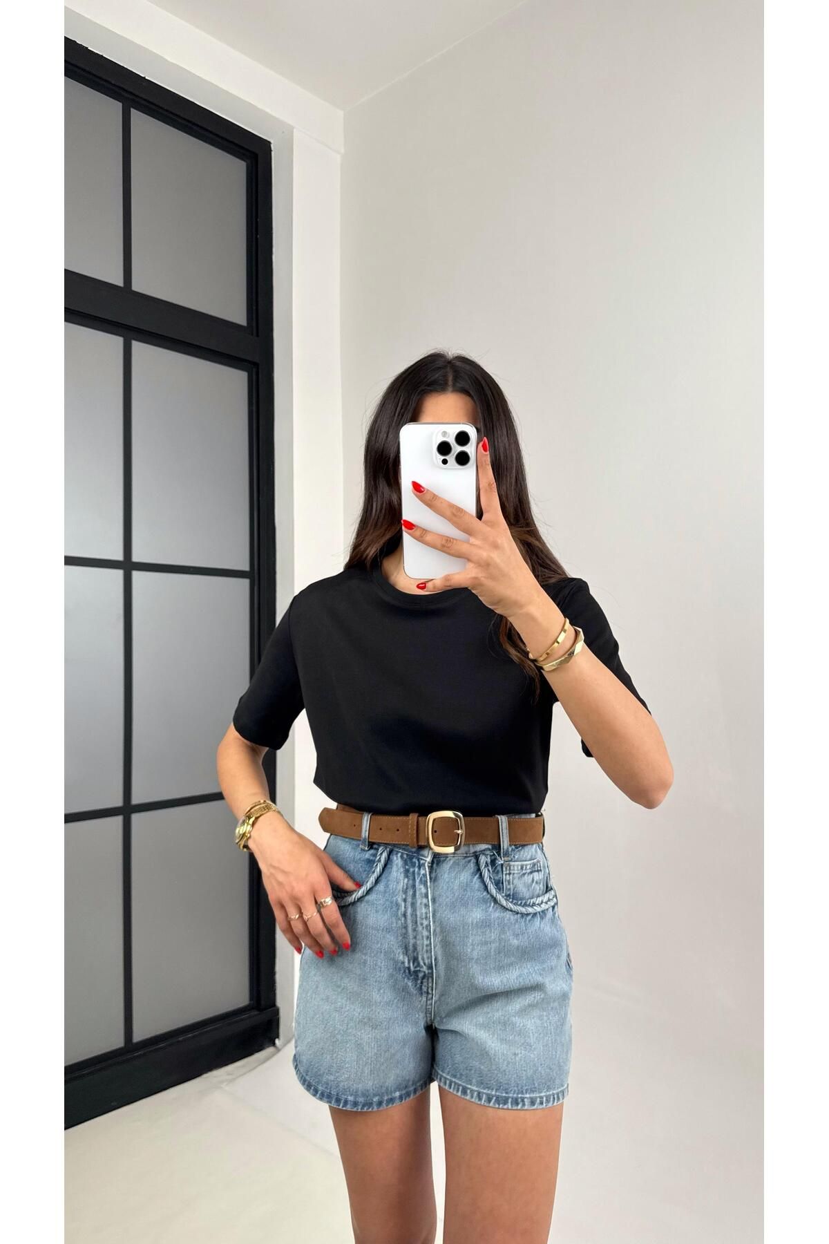 Gaus Siyah MD Muadil Kısa Kol Tshirt Gaus00480