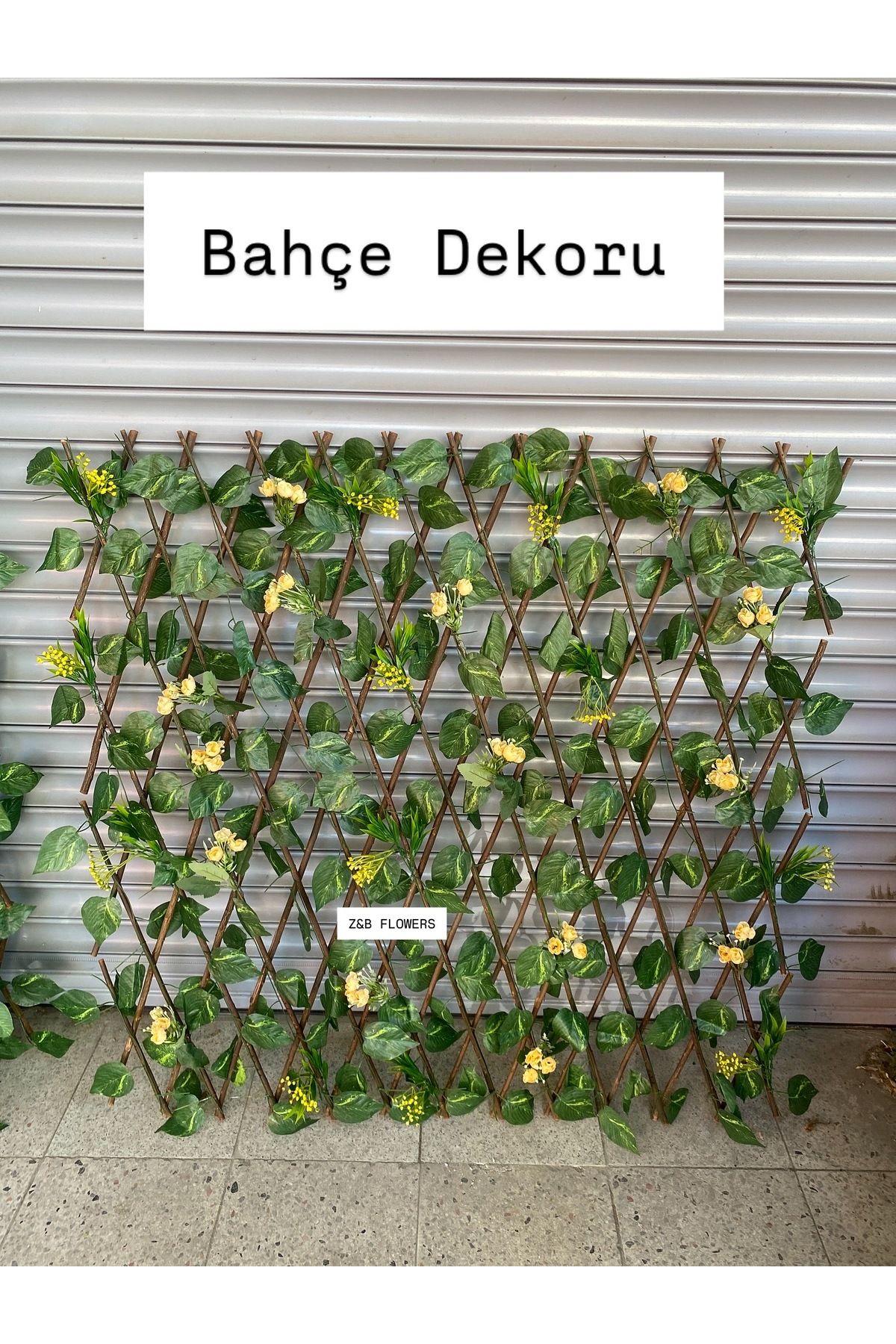 Z&B FLOWERS Balkon Çiti Duvar Dekoru Balkon Dekoru Cafe Dekoru Duvar Çiti