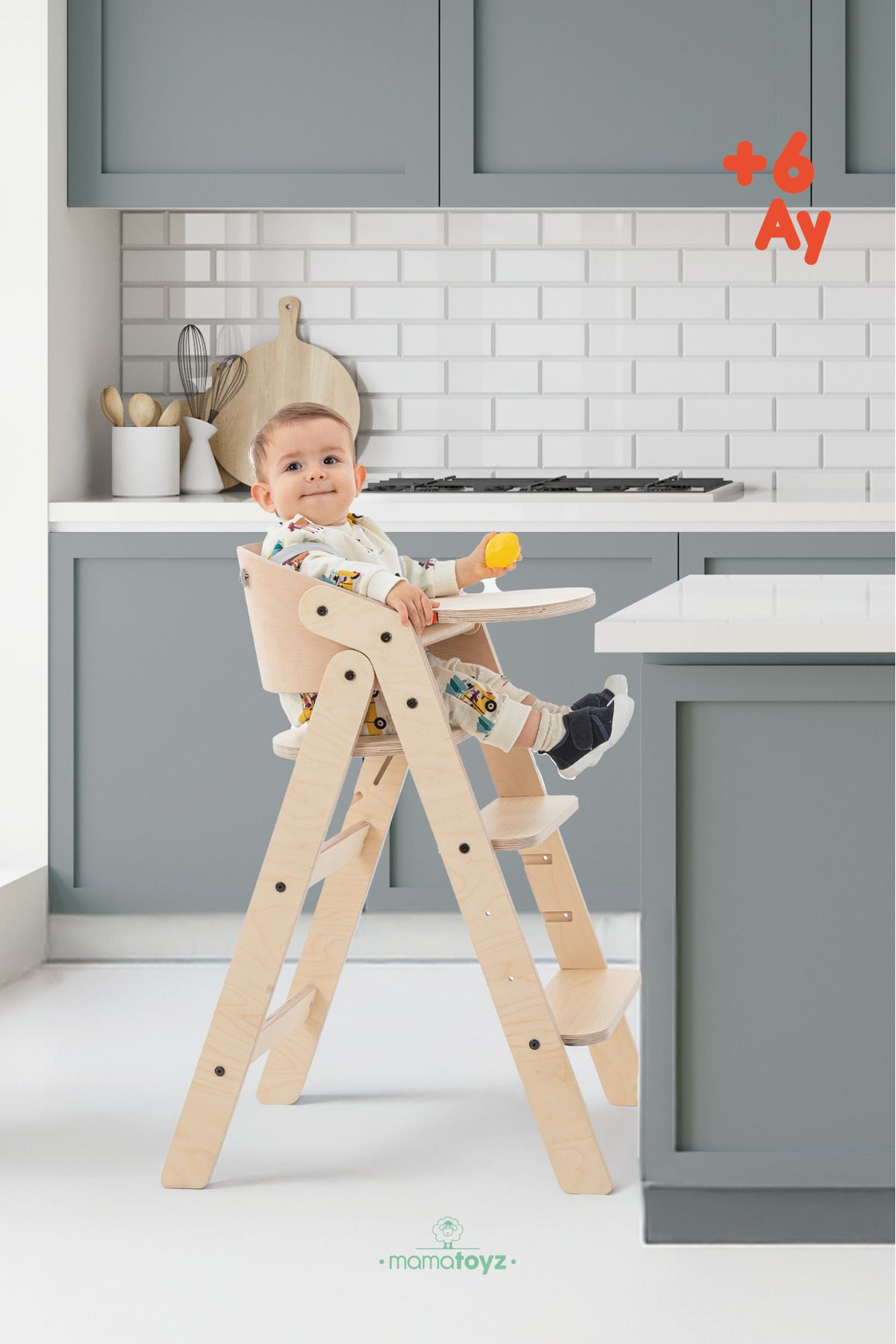 MAMATOYZ 10 Mychair Naturel Renk Only Chair - Sadece Sandalyesi / Mama Sandalyesi
