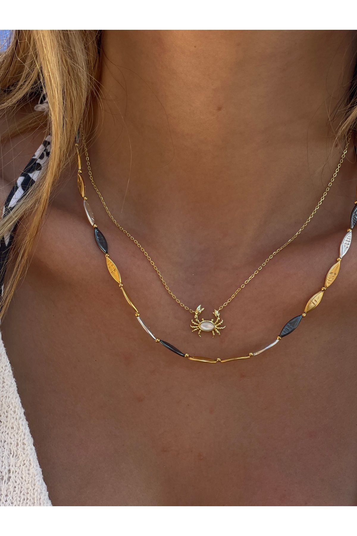 Sade Accessory Üç Renkli Kolye