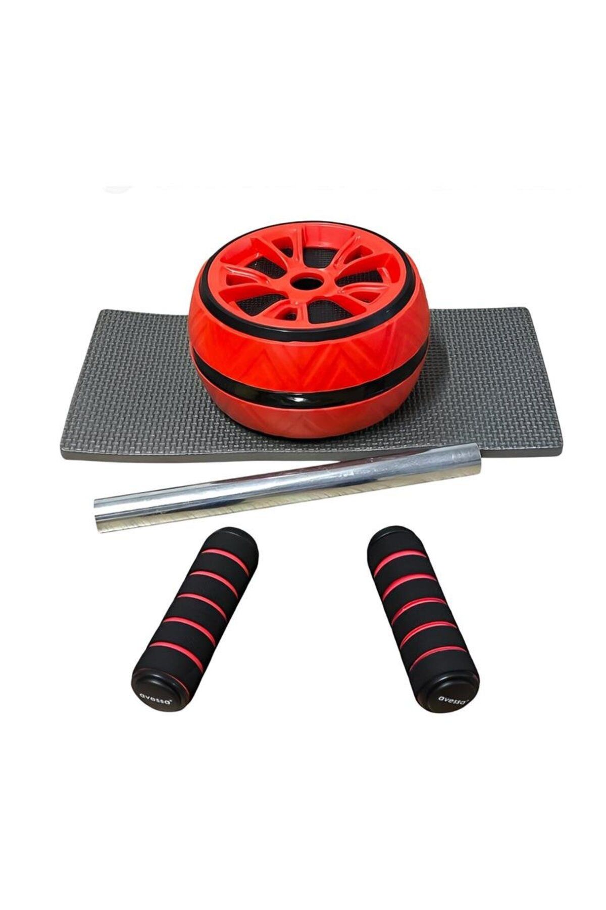 supertrend Süpertrend EW-10 RED-BLACK EGZERSİZ TEKERİ KIRMIZI-SİYAH