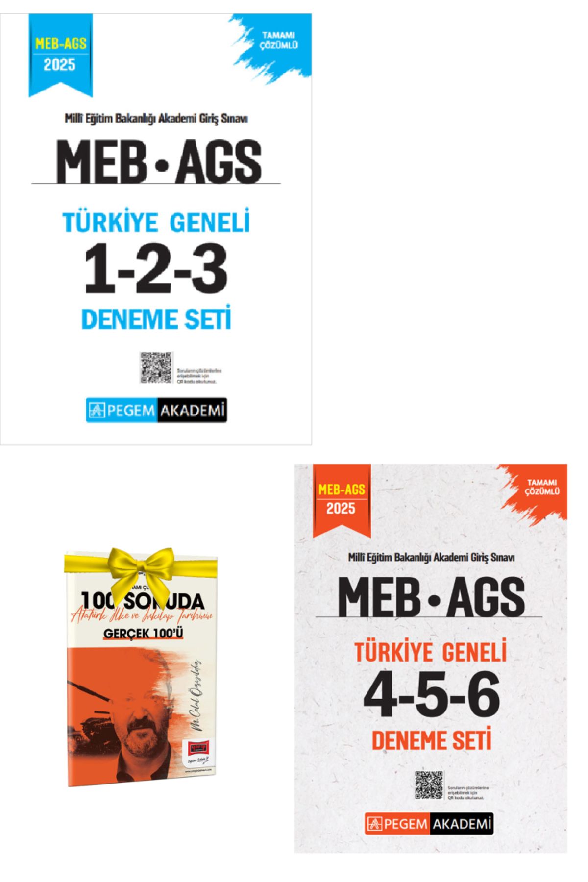 Pegem Akademi Yayıncılık 2025 Pegem MEB AGS Türkiye Geneli Deneme Sınavları+Hediye