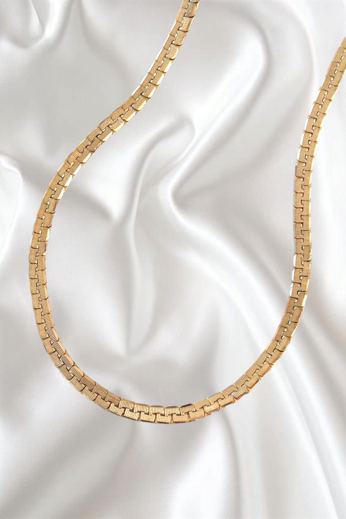 REBORN DESIGN 316L Çelik Gold Renk Parçalı Model Kolye