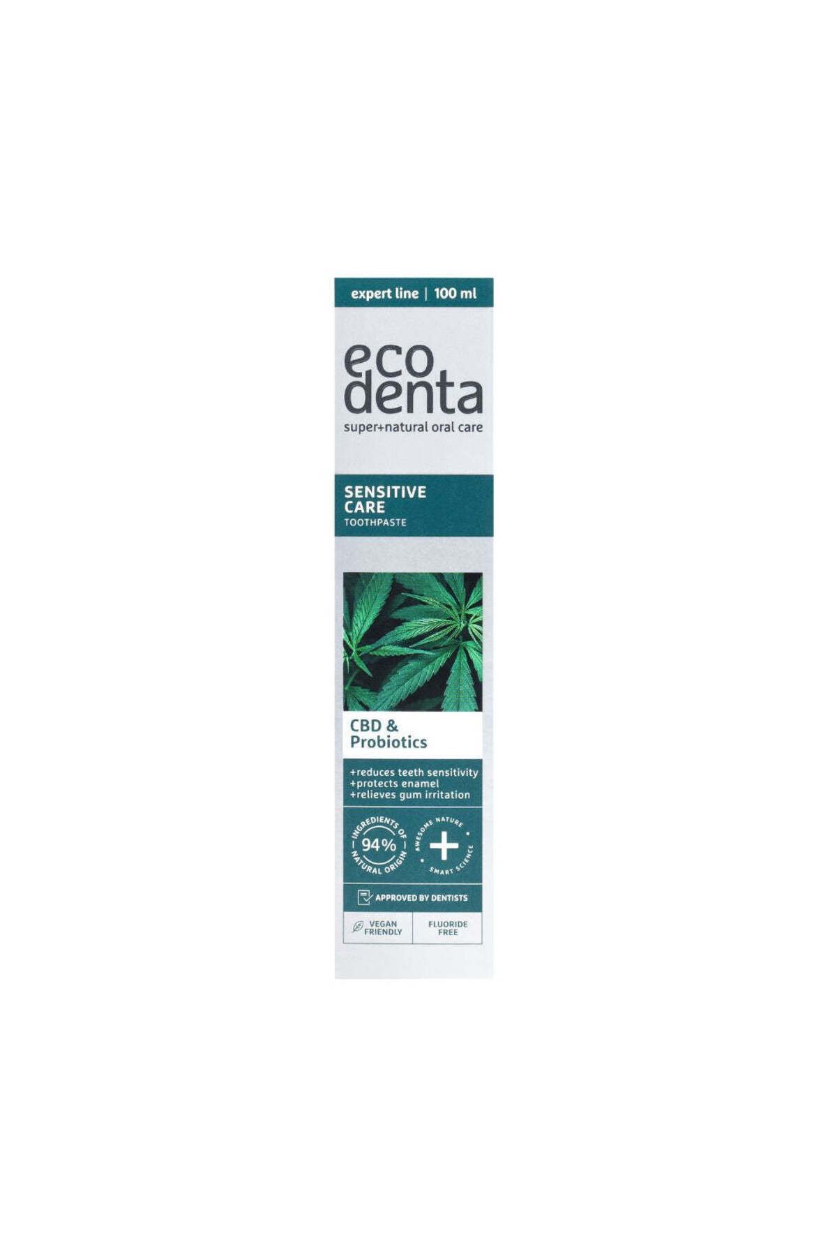 Ecodenta-Sensitive Toothpaste, with CBD and Probiotics, Ecodenta, 100 ml 2