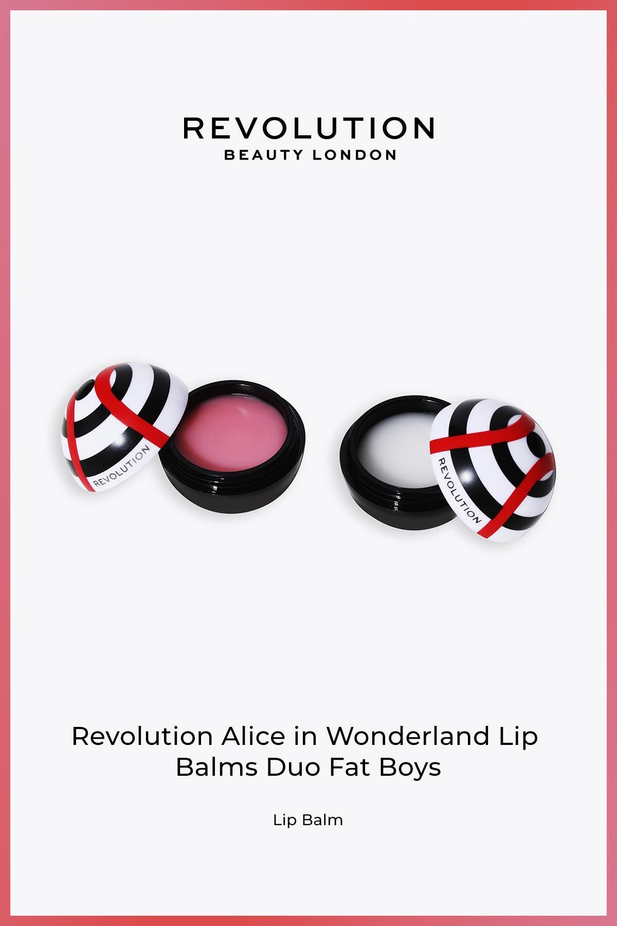 Revolution Alice in Wonderland Lip Balms Duo Fat Boys