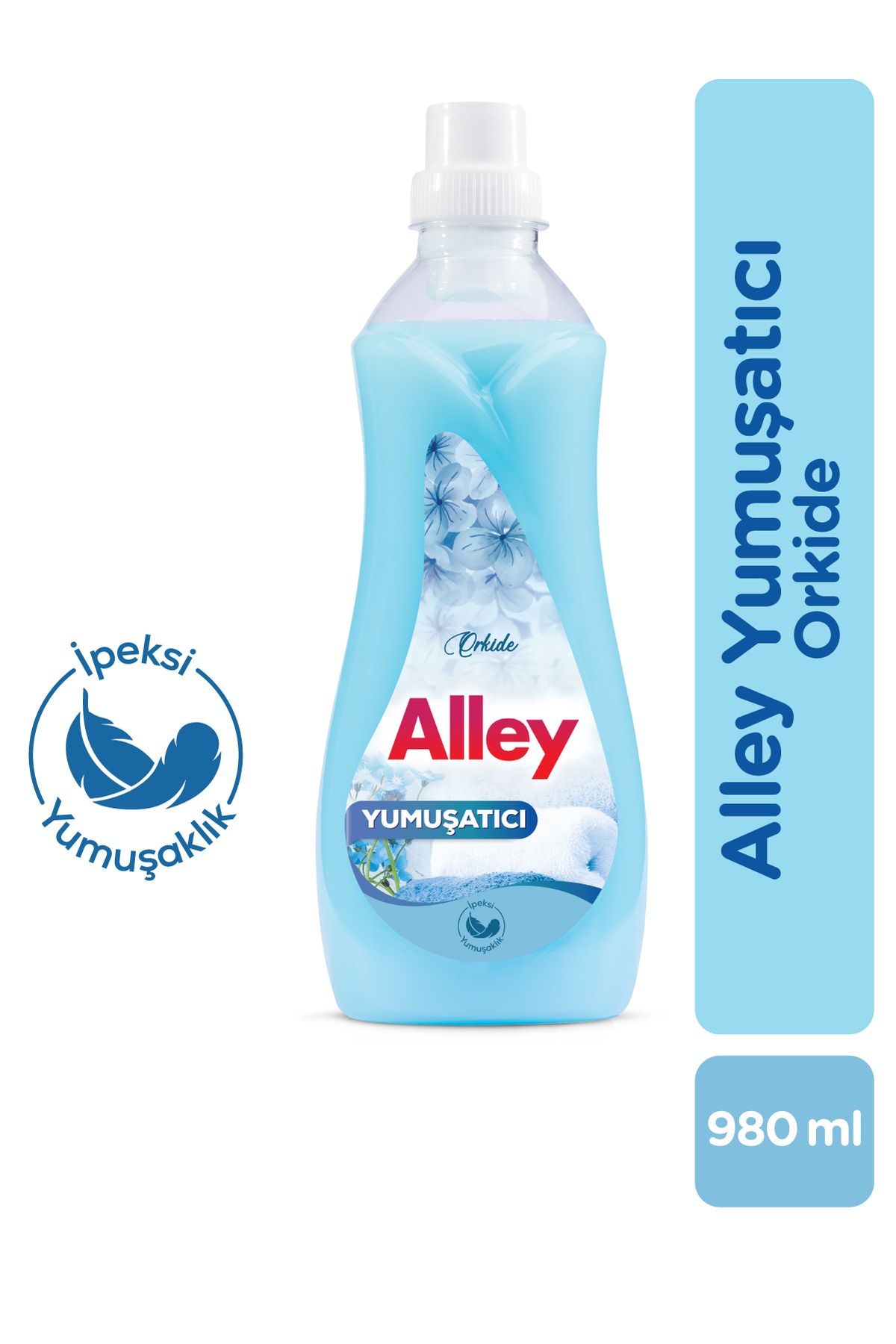 alley Orkide Kokulu Çamaşır Yumuşatıcı 980 ml – İpeksi Yumuşaklık ve Kalıcı Ferahlık