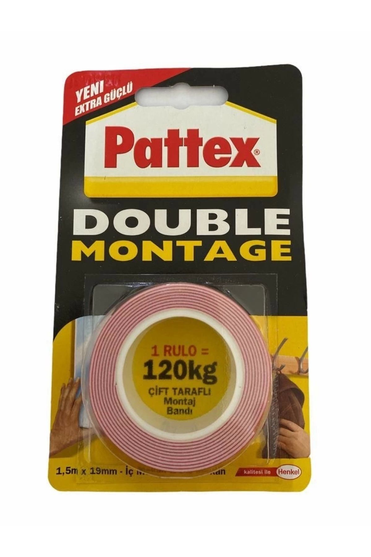 minaydan Pattex Double Montage Çift Taraflı Bant 120 kg