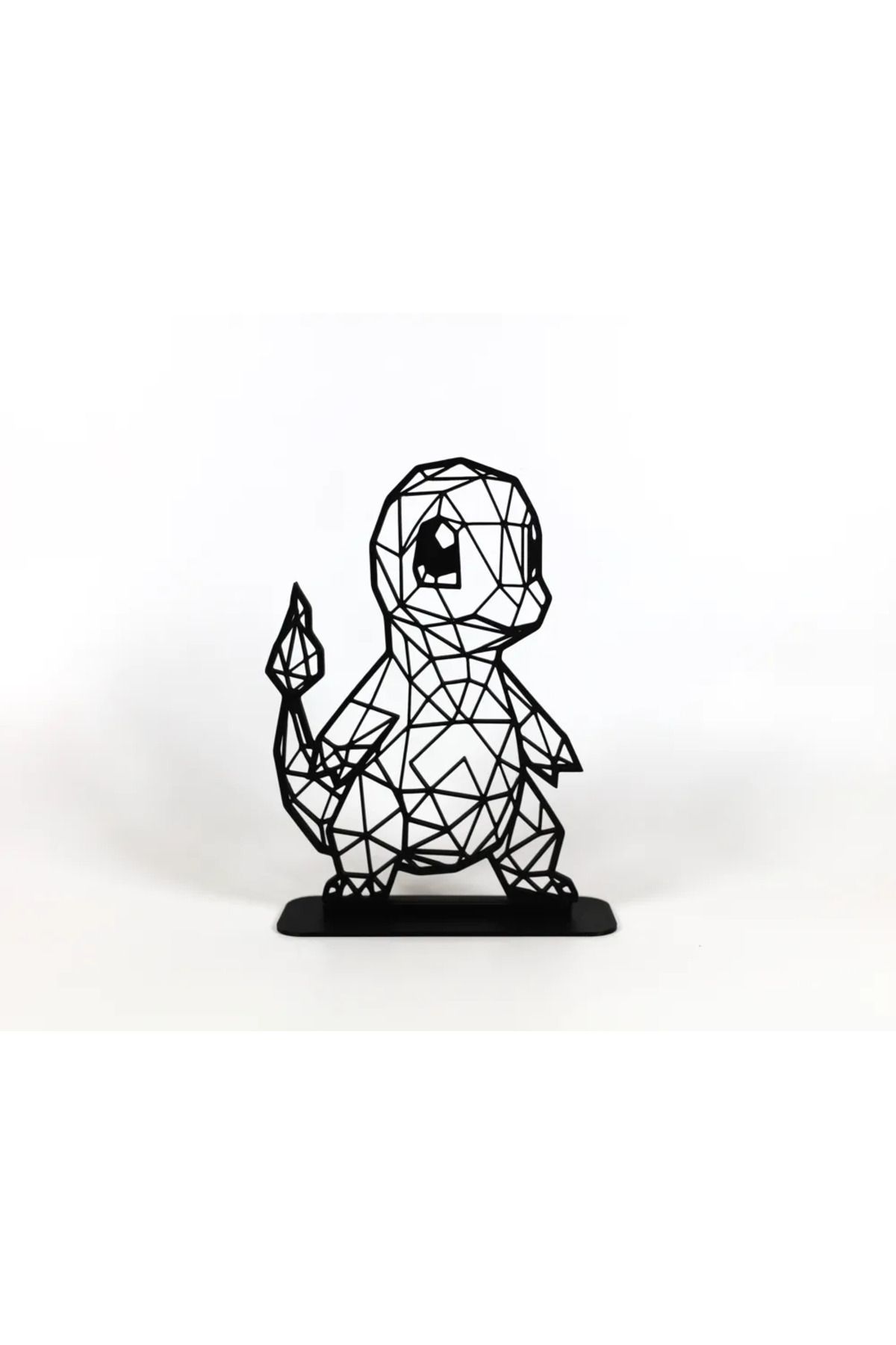 EmAy3d Geometric Çizim Charmander Masa Üstü Stand Biblo – Şık ve Modern 3D Dekor