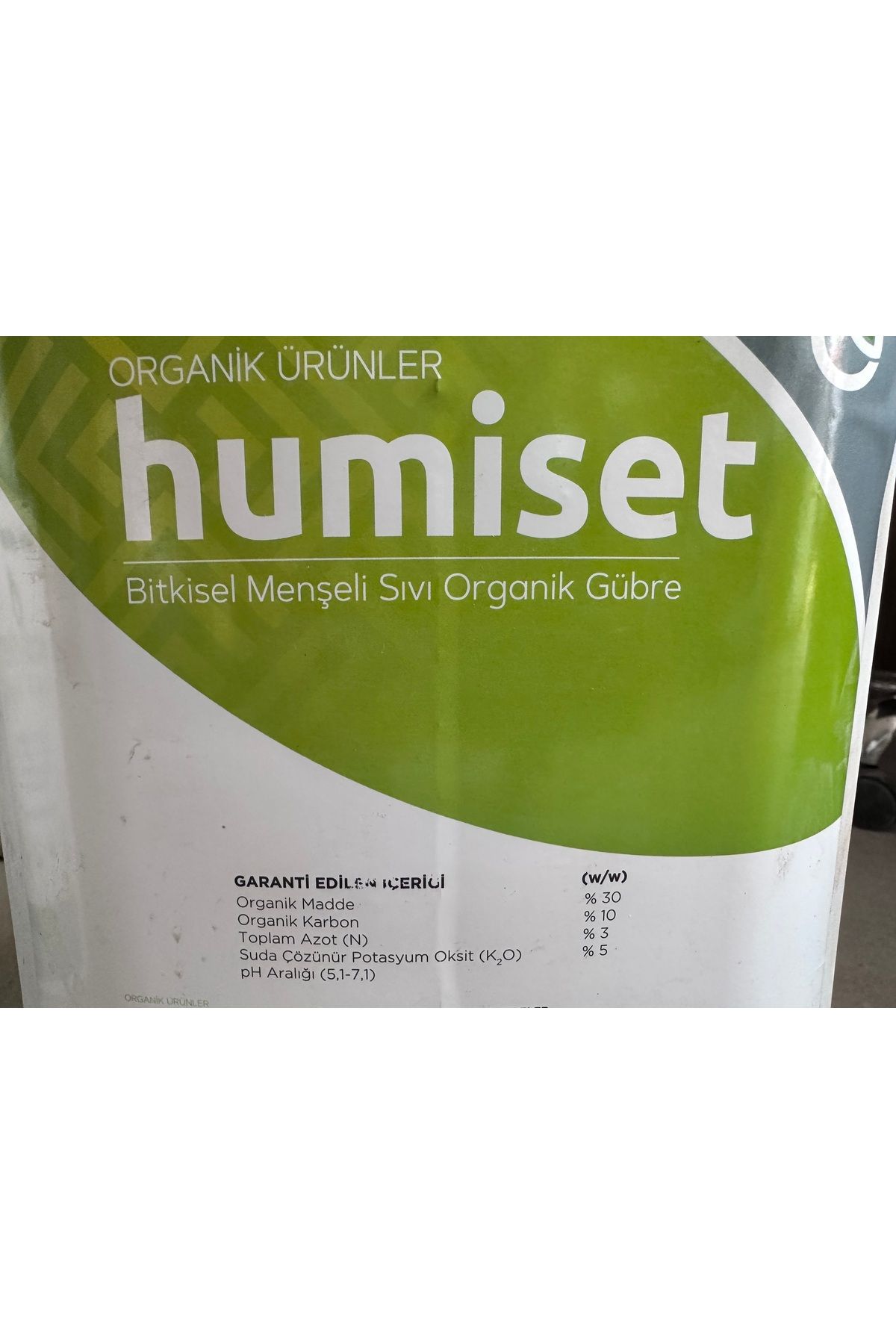 Merkez Anadolu Kimya Humiset 20 lt Bitkisel Menşeli Aminoasit Sıvı Organik Gübre