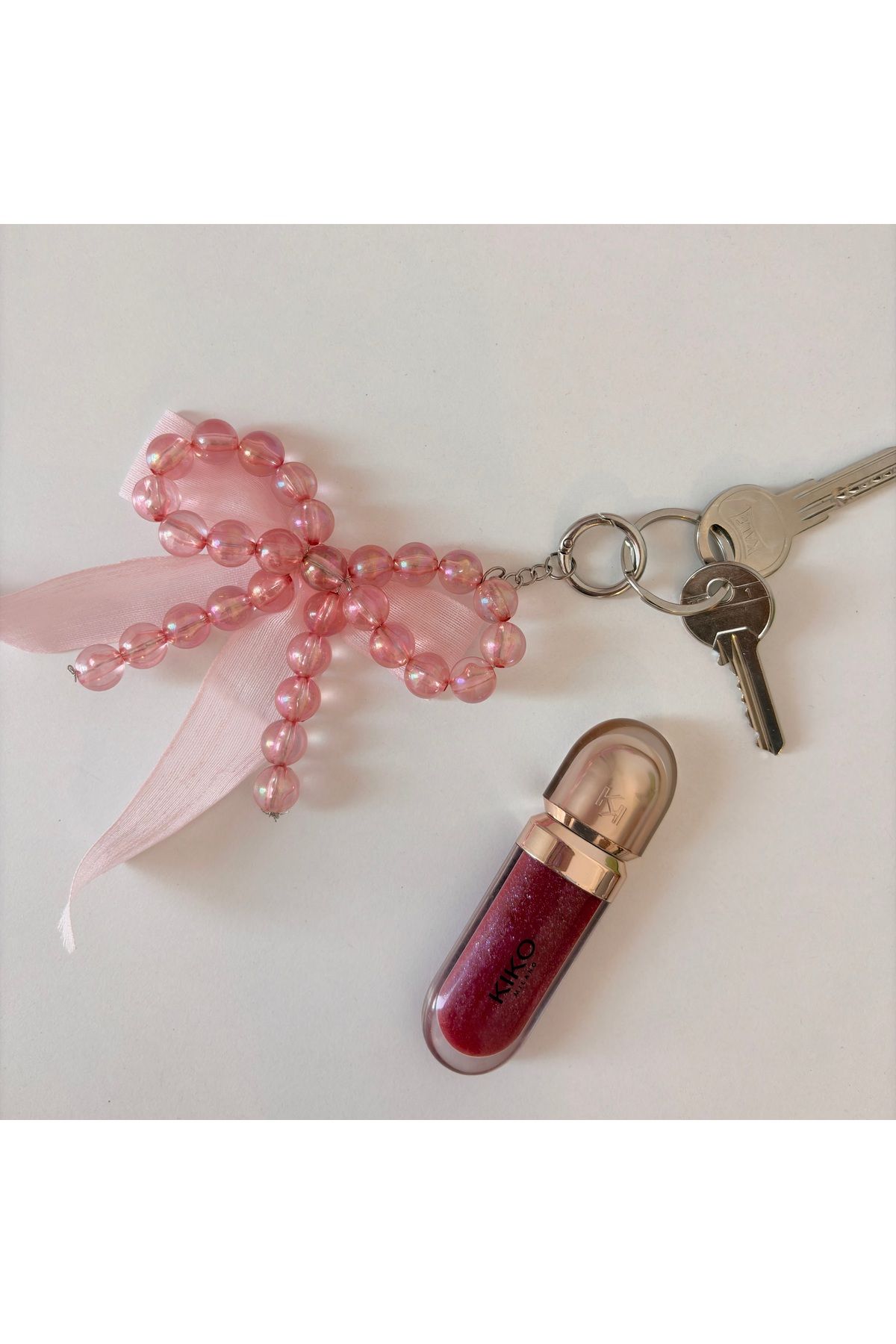 PİNKUE Pinkue Glass Bubble Cam Boncuk Charm /Anahtarlık / aksesuar