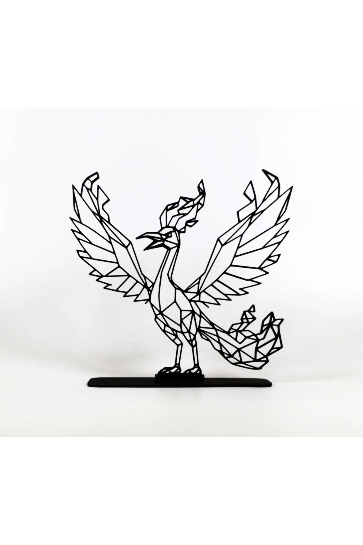 EmAy3d Geometric Çizim Moltres Masa Üstü Stand Biblo – Şık ve Modern 3D Dekor
