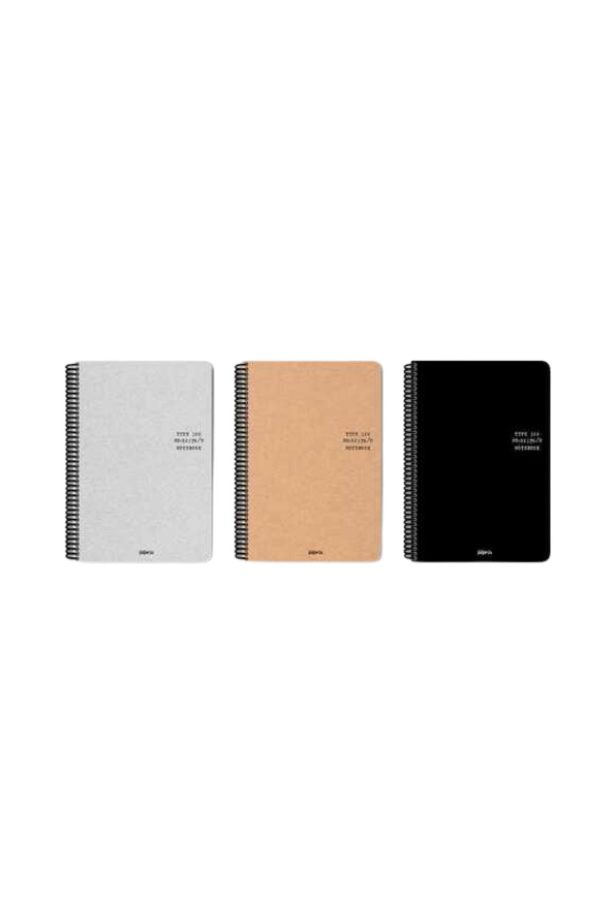 PaPirüs 16x23 Spiralli Sert Kapak 80 Yaprak Çizgisiz Defter