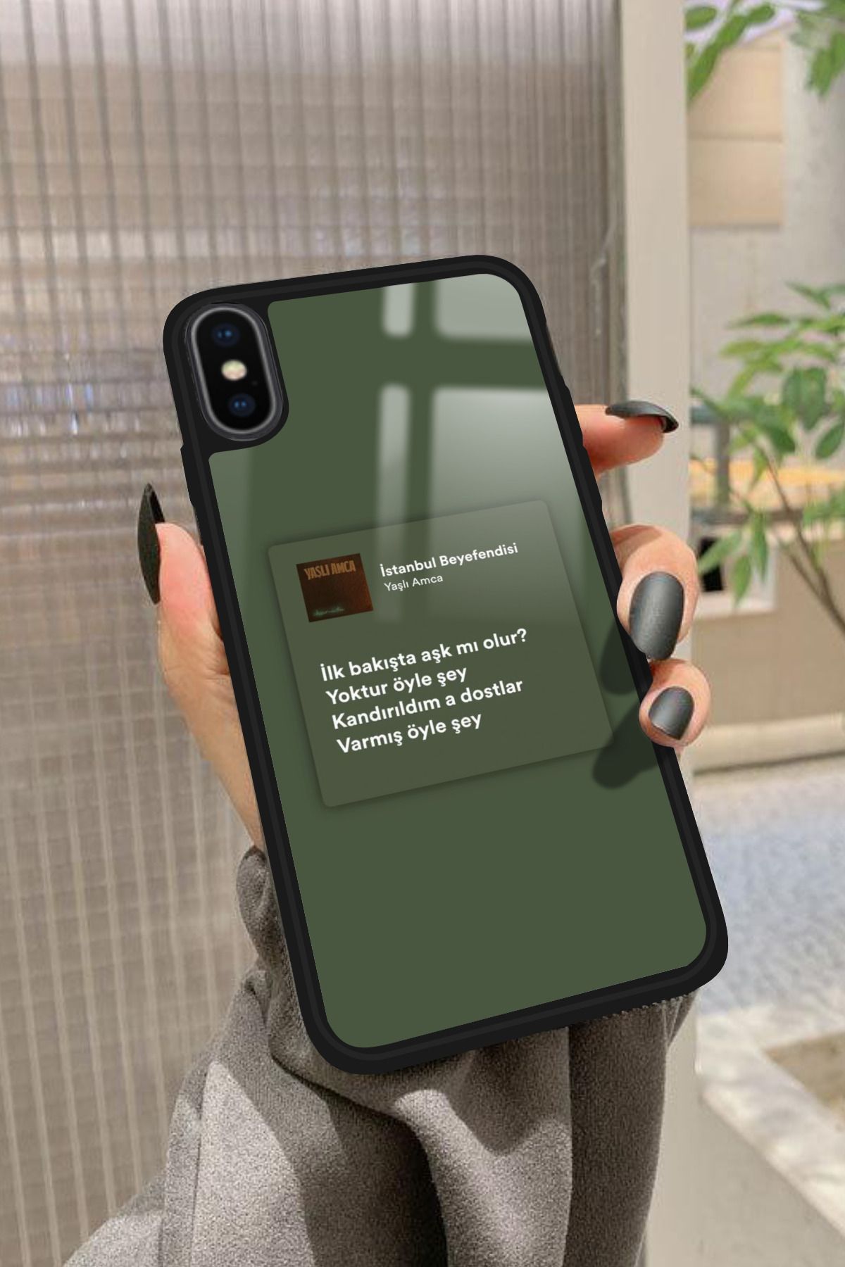 Snacase iPhone Xs Max Uyumlu Şarkı Sözü Tasarımlı Glossy Premium Kılıf