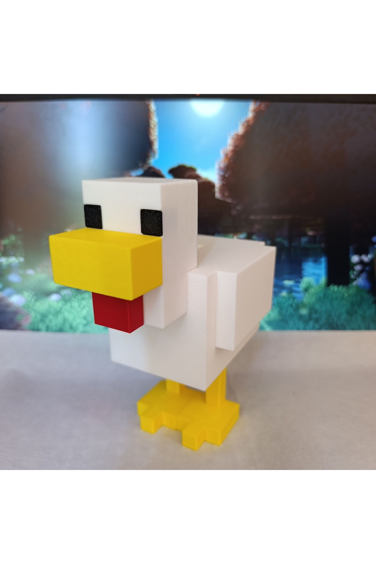 Mey3DDesign Minecraft Tavuk Kumbara - Figür Oyuncak, Kumbara