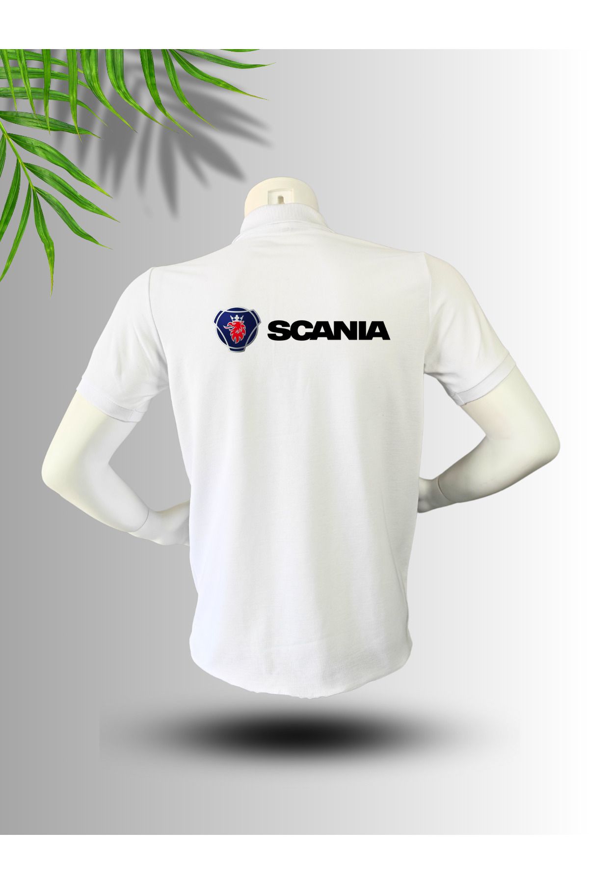 FROOY SCANİA Logo Baskılı Polo Yaka Pamuklu T-Shirt