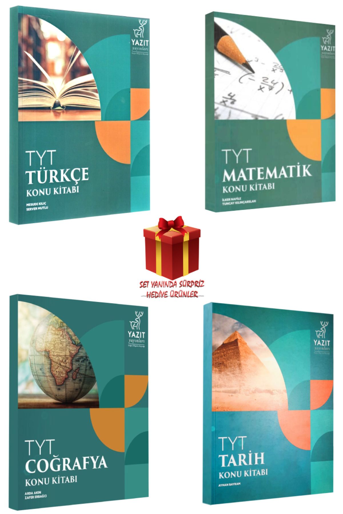 Yazıt Yayınları TYT Türkçe Matematik Tarih Coğrafya Konu Kitabı Seti+ Hediye