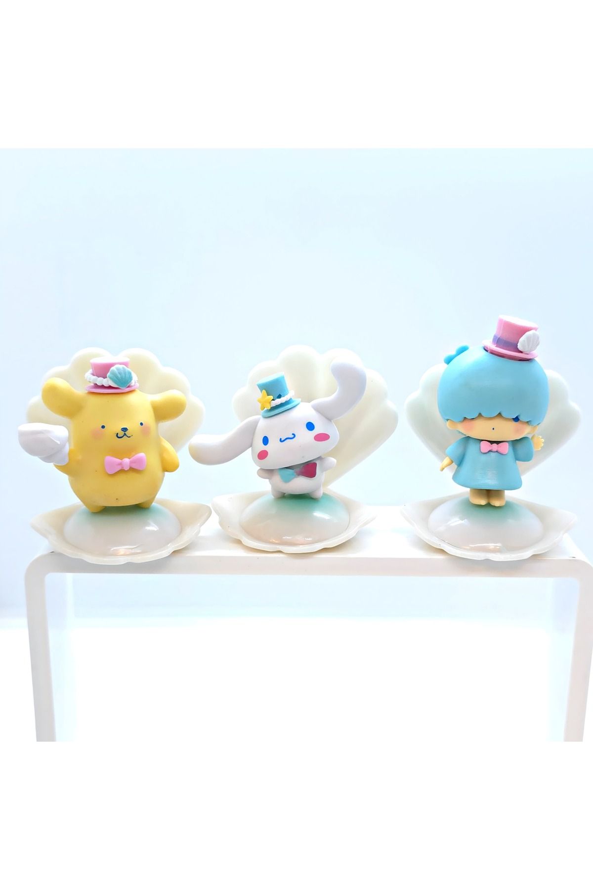 DEK Hello Kitty Serisi İstiridye Koleksiyon 3'lü Set 2 | Cinnamoroll, Pompompurin, Little Twin Stars