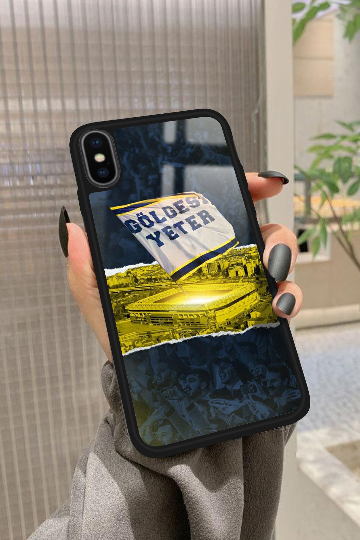 Snacase iPhone X Uyumlu Gölgesi Yeter Yazılı Glossy Premium Kılıf