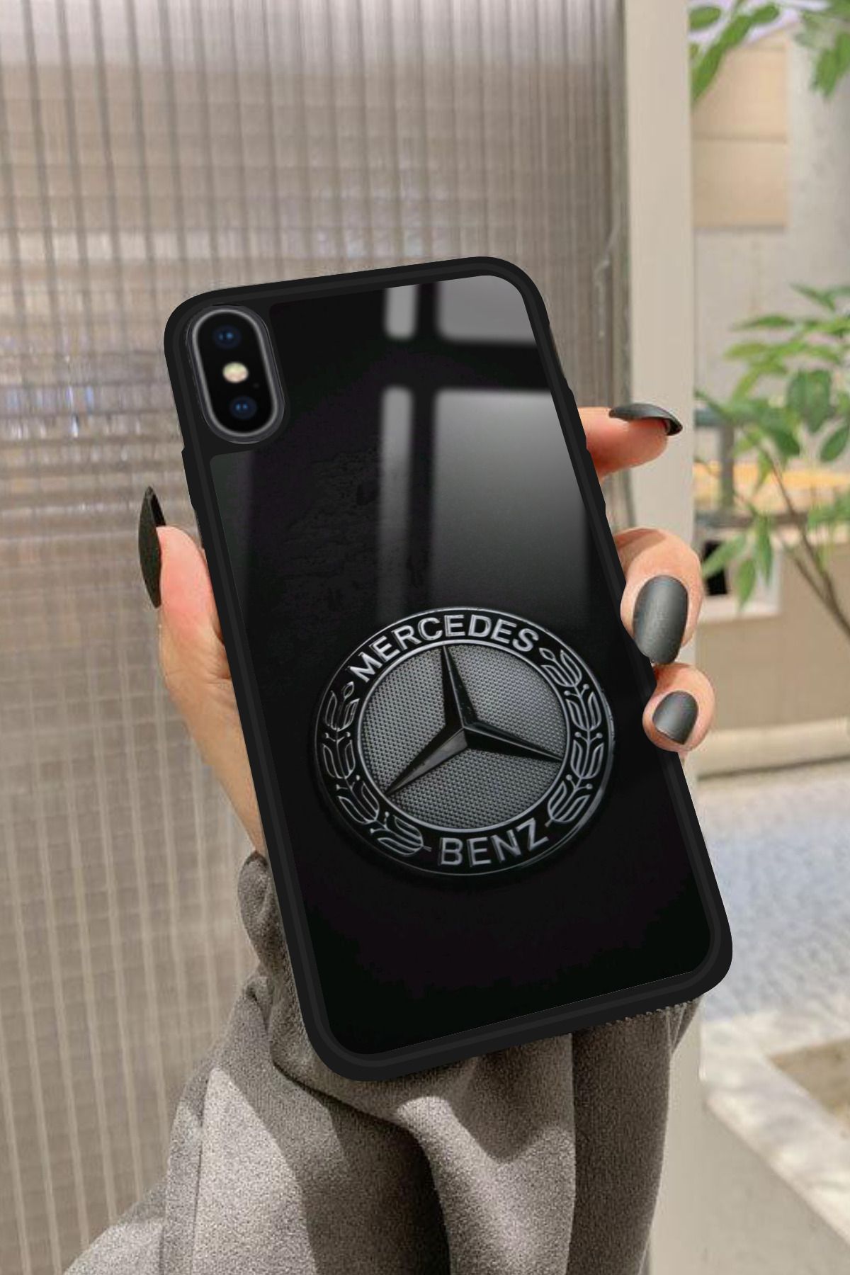Snacase iPhone Xs Max Uyumlu Araba Logosu Tasarımlı Glossy Premium Kılıf