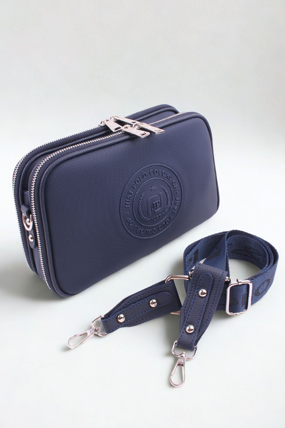 Just Polo JP Orijinal Just Polo Günlük Kullanıma Uygun 5 Bölmeli Kadın Çapraz Omuz Çantası 25*17 cm