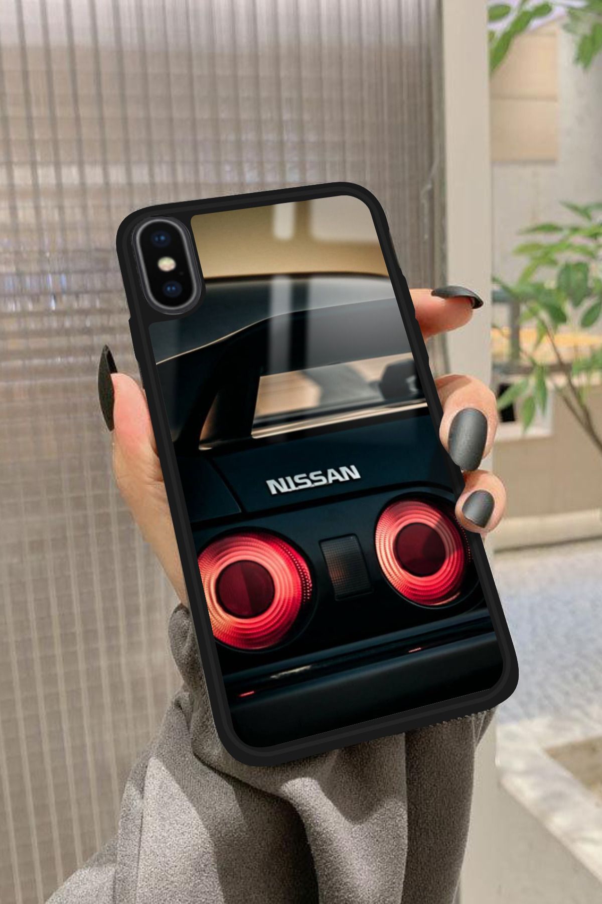 Snacase iPhone Xs Max Uyumlu Araba Tasarımlı Glossy Premium Kılıf