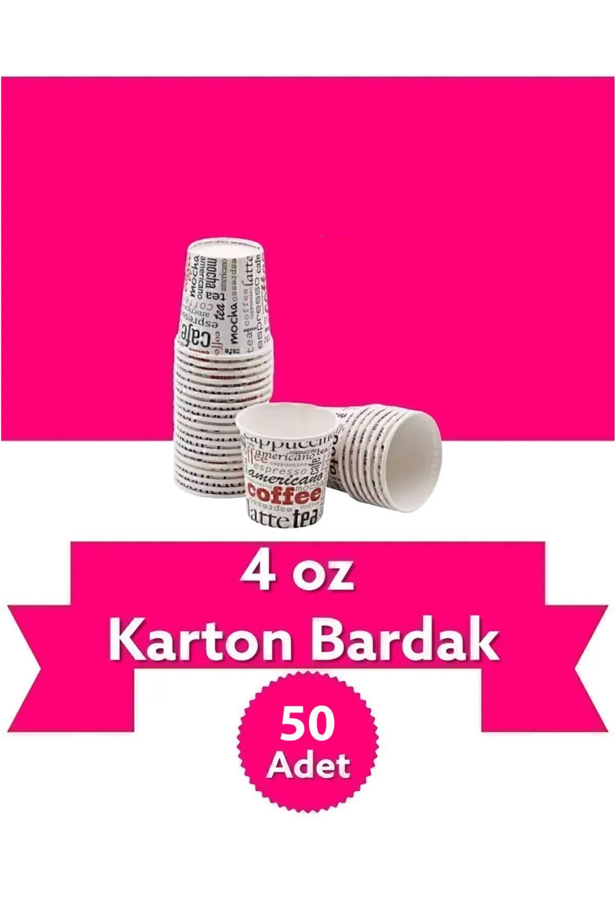 andelart Karton Bardak 4 Oz 50(ADET)