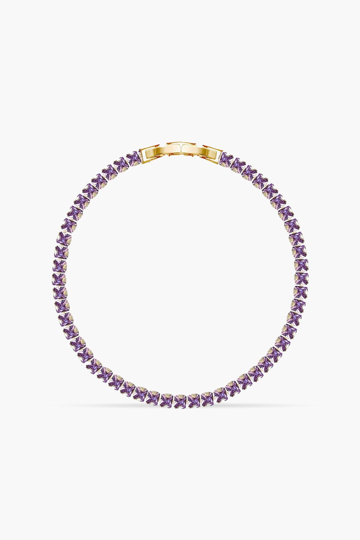 Atelier Duygu 3MM | Purple Princess Cut Bileklik