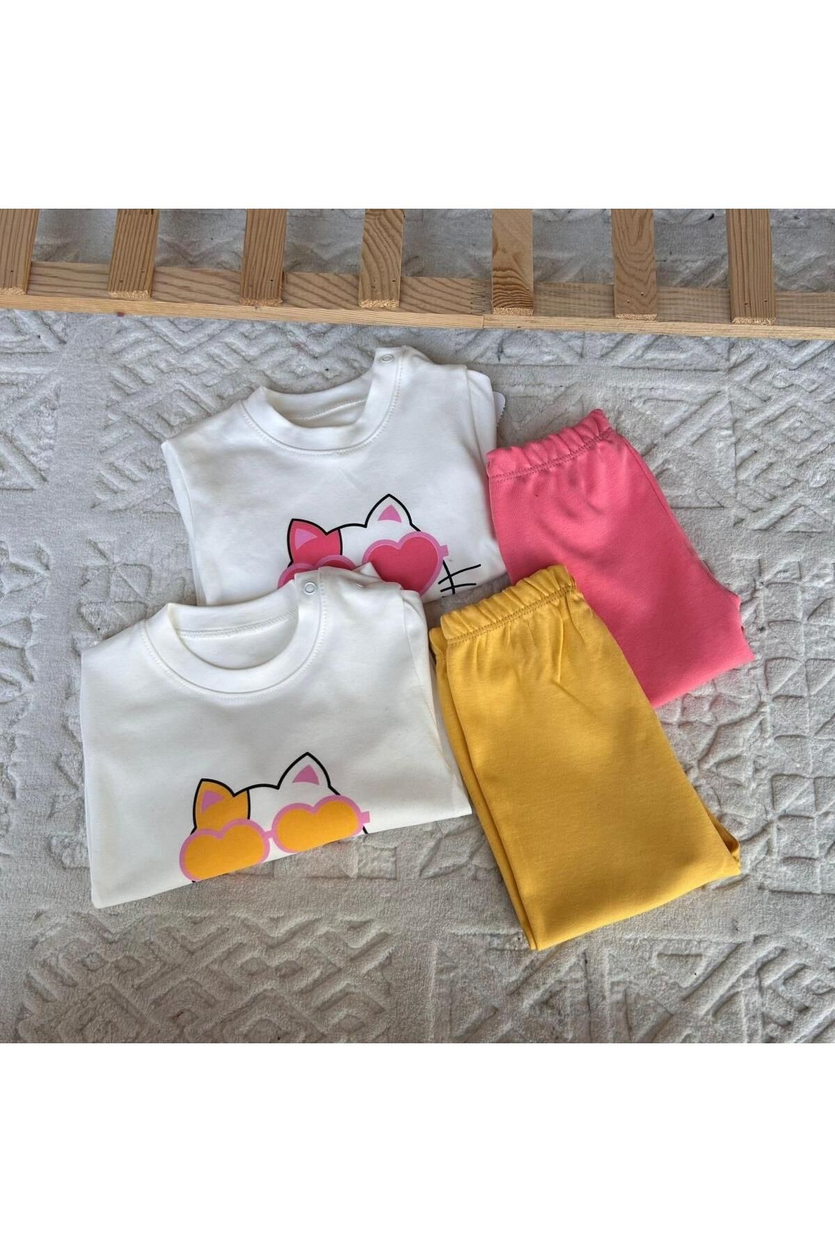 Ürünya BEBEK UZUN KOLLU 2İP TAKIM SARI