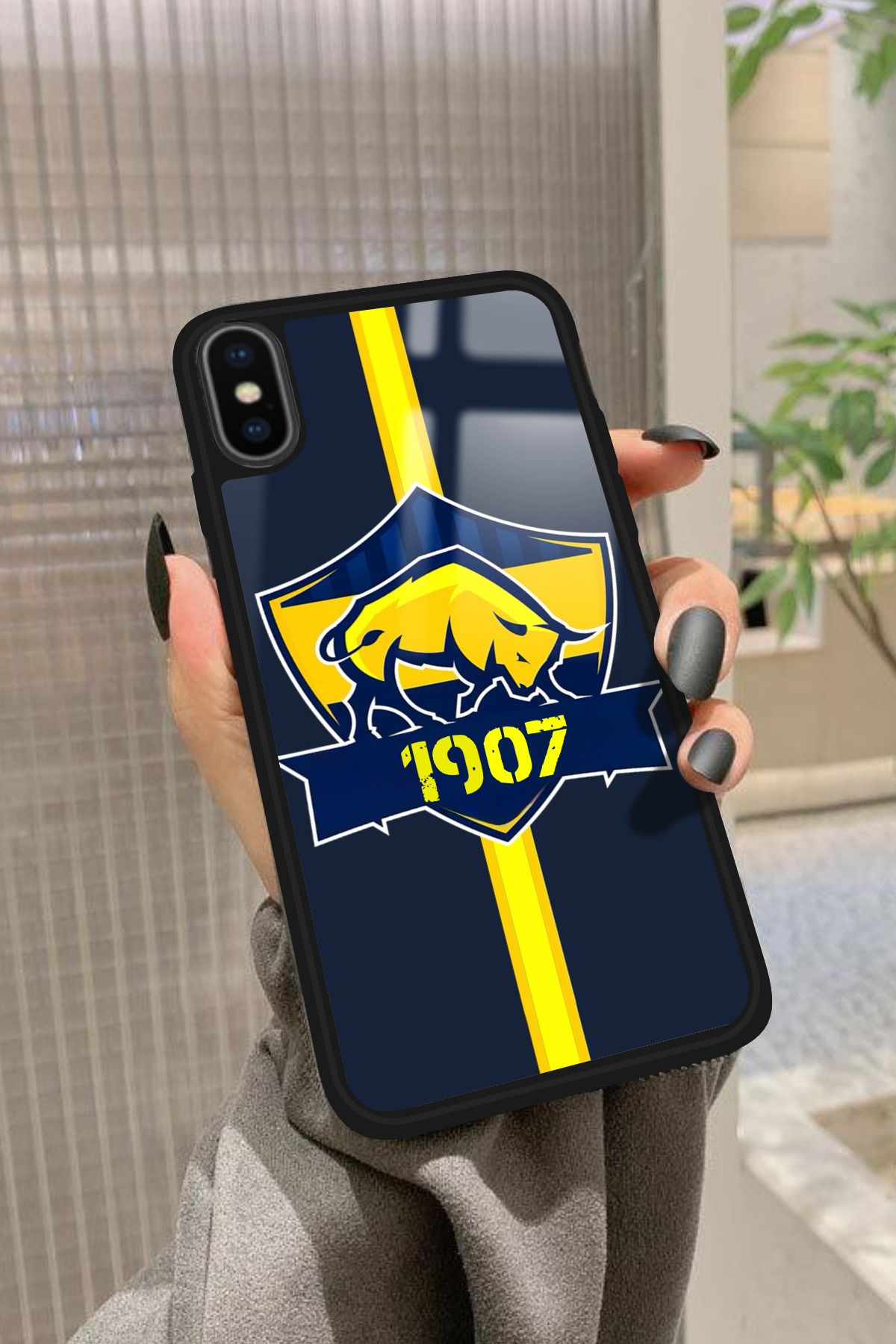 Snacase iPhone X Uyumlu 1907 Yazılı Glossy Premium Kılıf