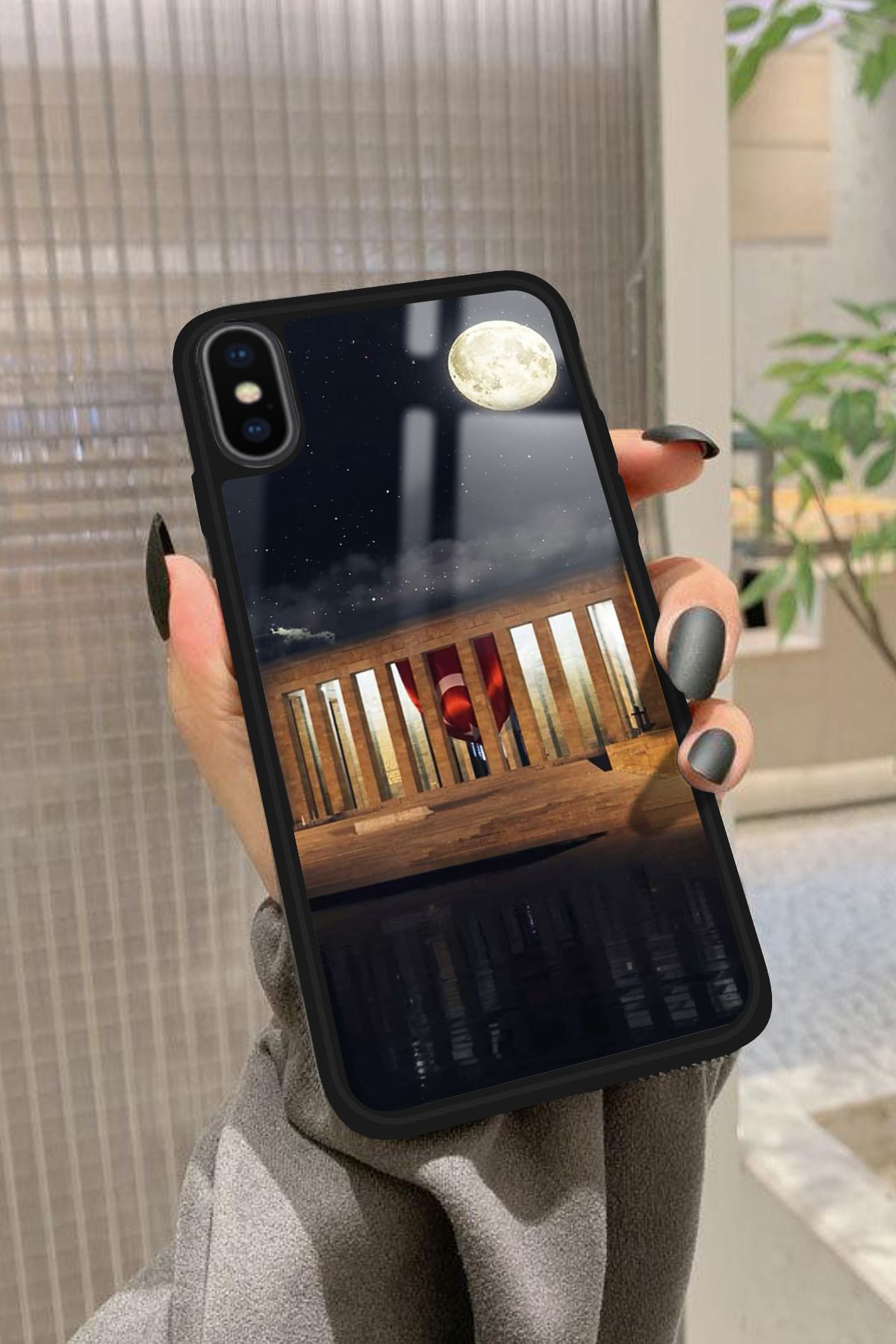 Snacase iPhone X Uyumlu Anıtkabir Tasarımlı Glossy Premium Kılıf