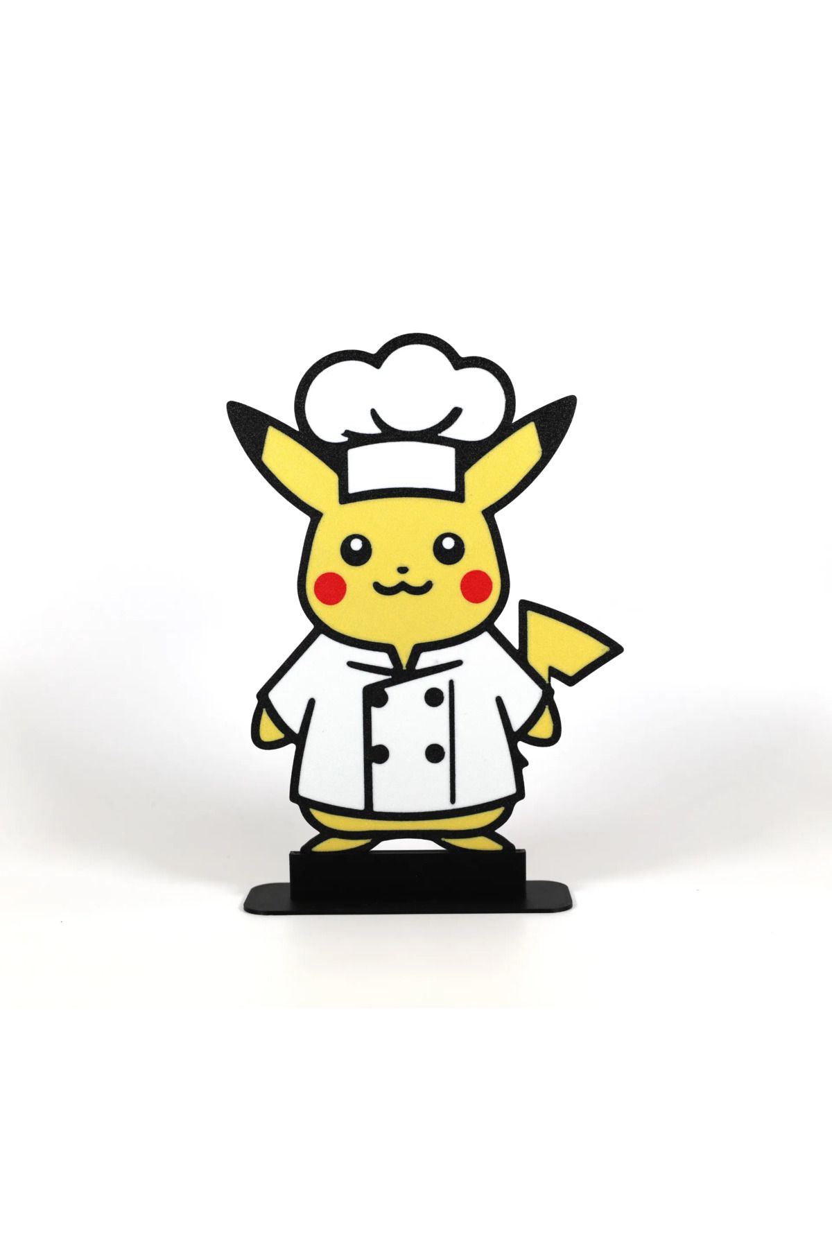 EmAy3d Şef Pikachu Masa Üstü Stand Biblo – Şık ve Modern 3D Dekor