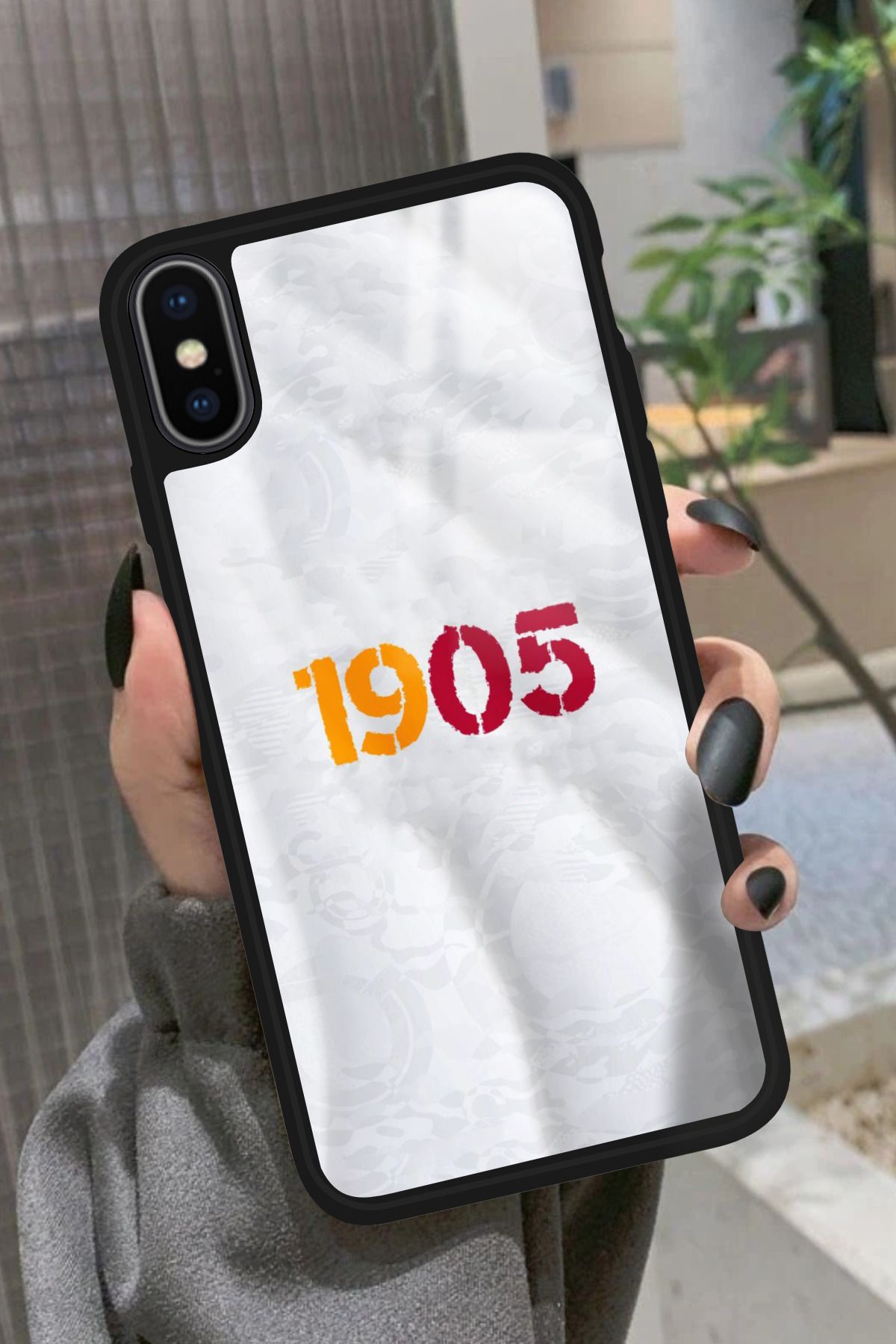 Snacase iPhone X Uyumlu 1905 Yazılı Glossy Premium Kılıf