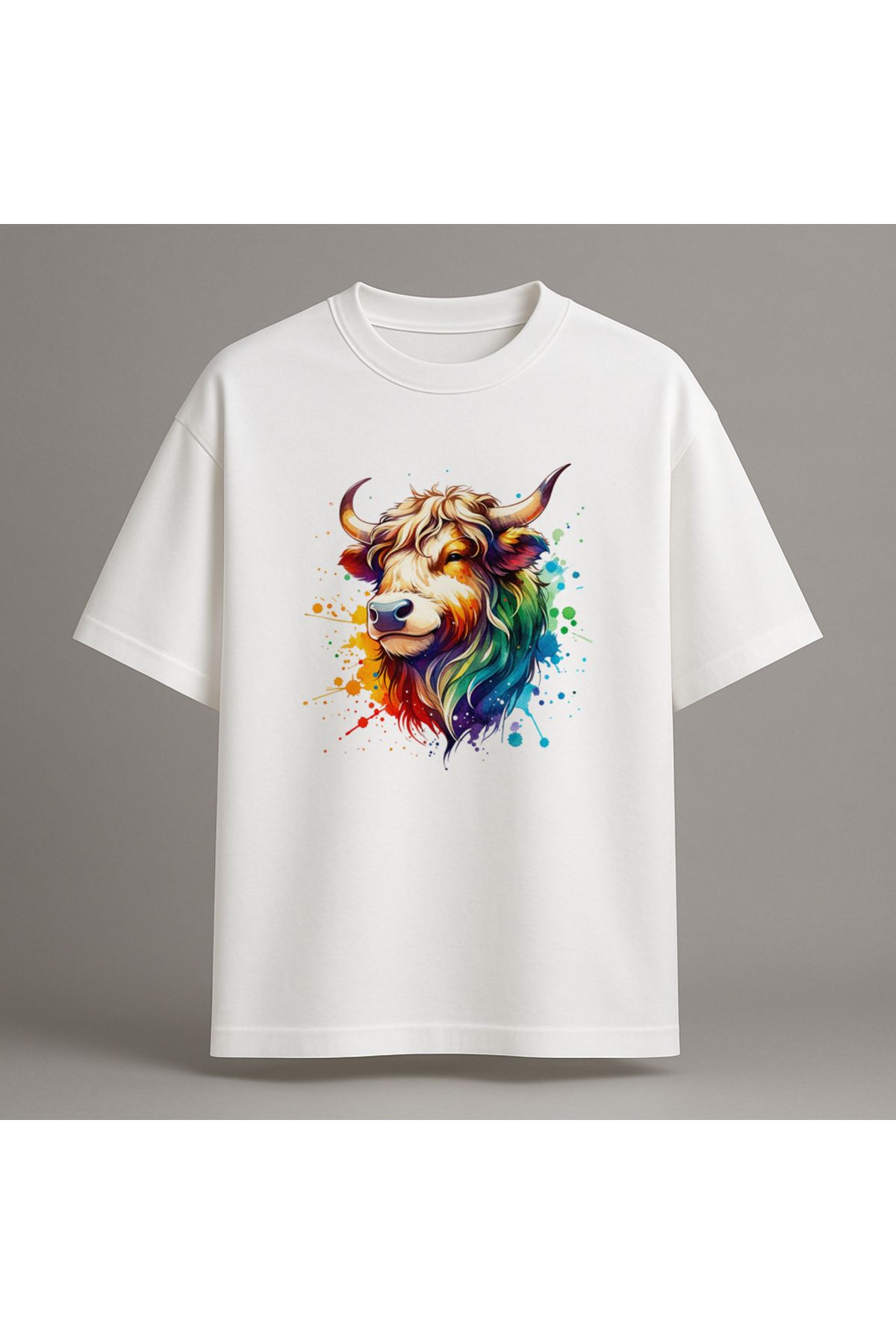 Fuco Supply Beyaz Oversize Baskılı Tişört – Unisex Rahat Kesim Streetwear