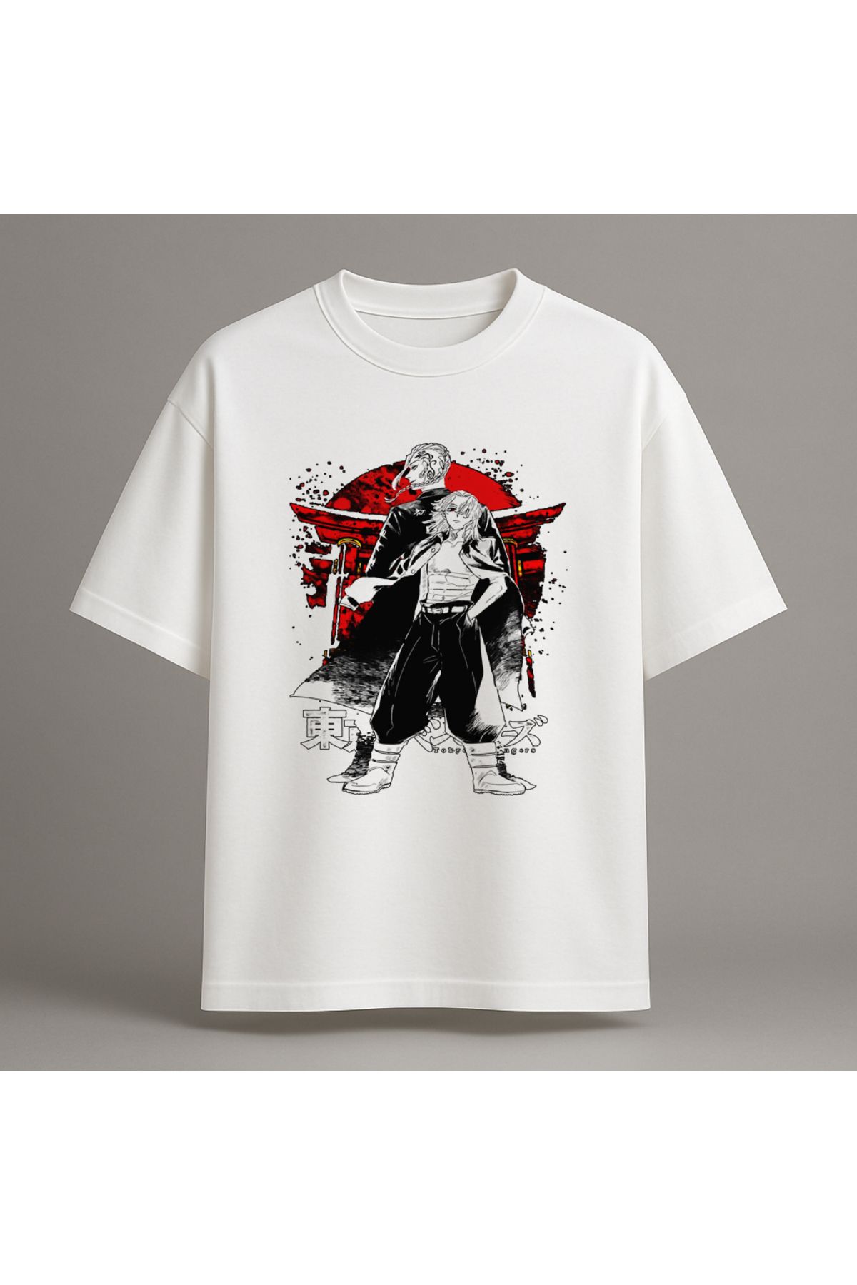 Fuco Supply Beyaz Oversize Baskılı Tişört – Unisex Rahat Kesim Streetwear