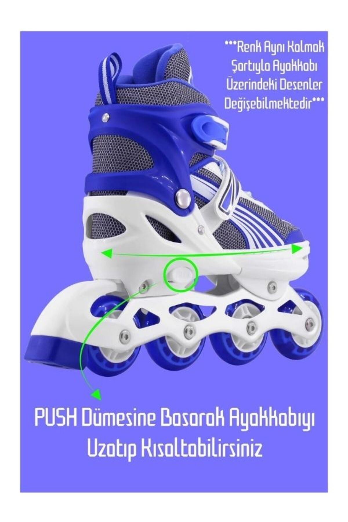 NUNU-Adjustable-Lighted-One Row and Double Row Useable Skating 34-37 Number 2
