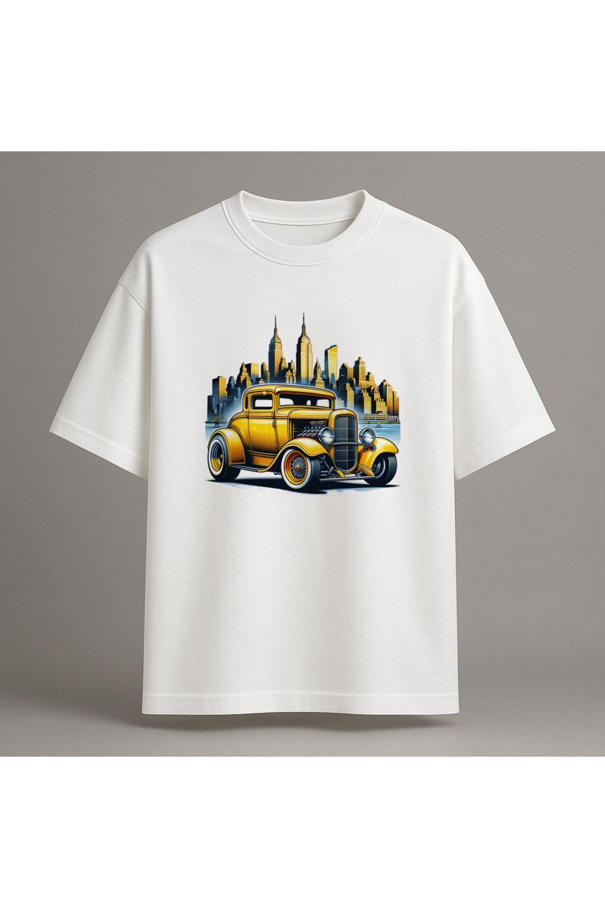Fuco Supply Beyaz Oversize Baskılı Tişört – Unisex Rahat Kesim Streetwear