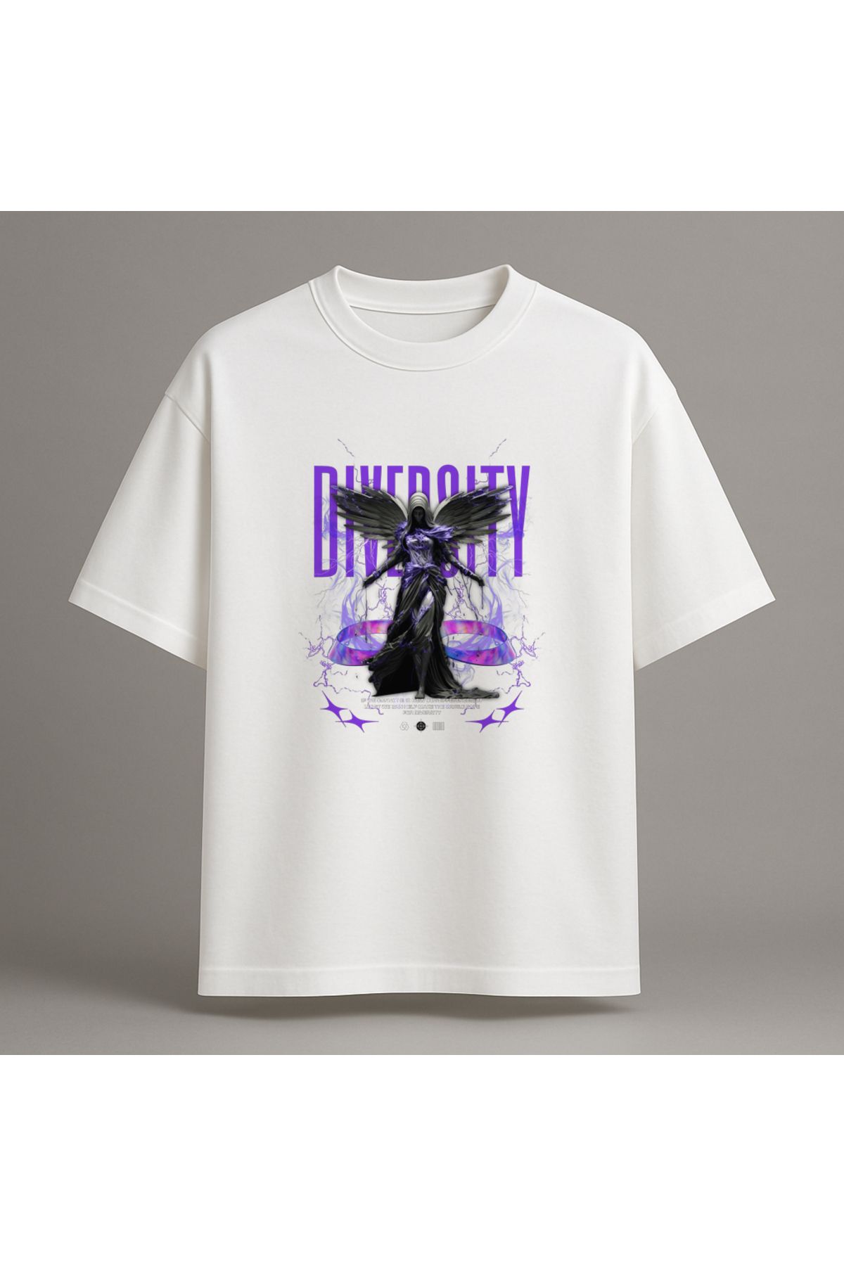 Fuco Supply Beyaz Oversize Baskılı Tişört – Unisex Rahat Kesim Streetwear
