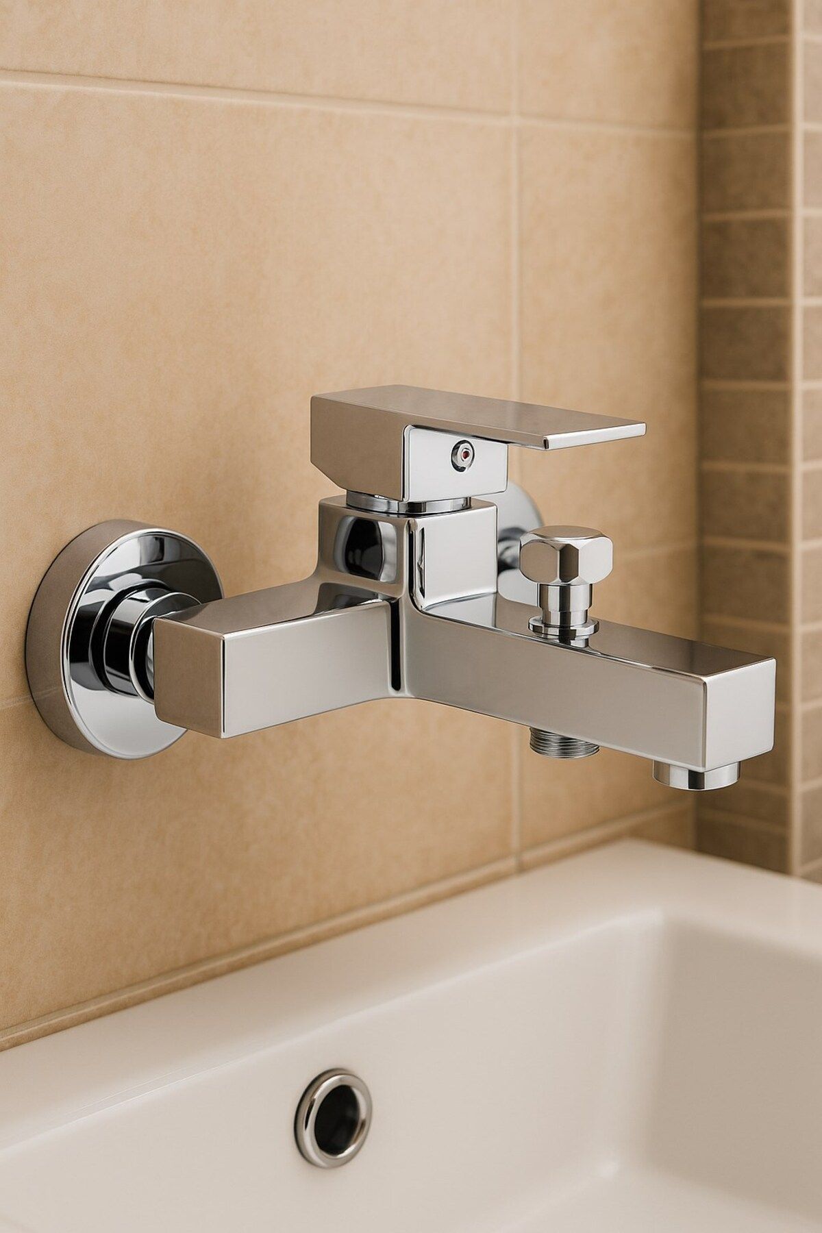 Sardıcı Alto Banyo Duş Musluğu Kare Model 5 Yıl Garanti