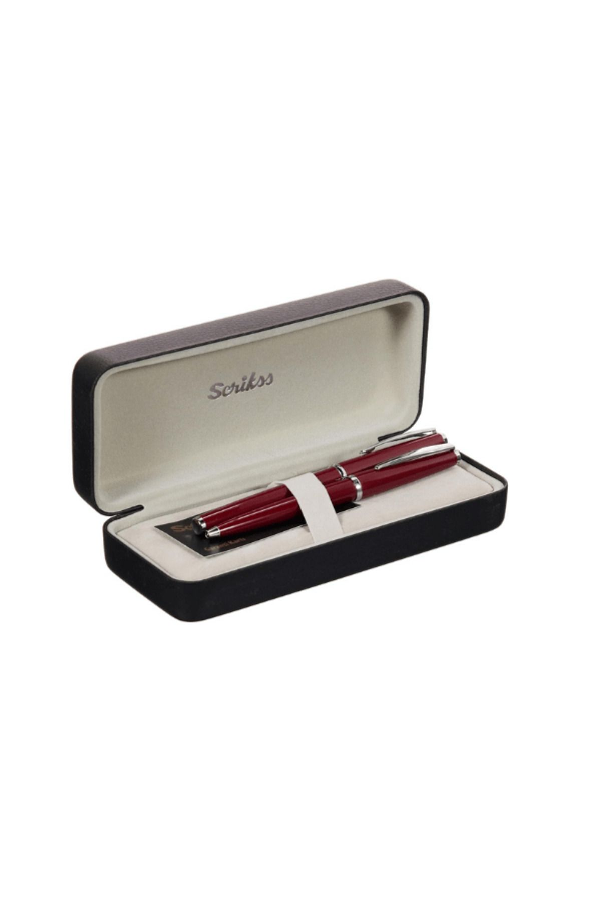 Scrikss 33 Dolma Kalem+Tükenmez Kalem Set Bordo