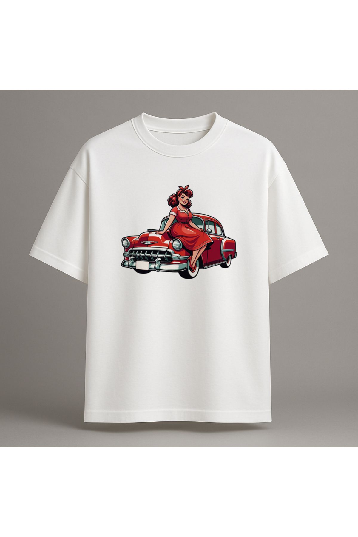 Fuco Supply Beyaz Oversize Baskılı Tişört – Unisex Rahat Kesim Streetwear