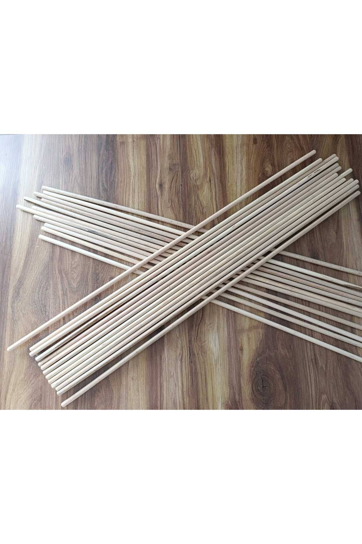 SOFT Ahşap 10 mm kavela çubuk 50 cm 20 adet kavela çubuk