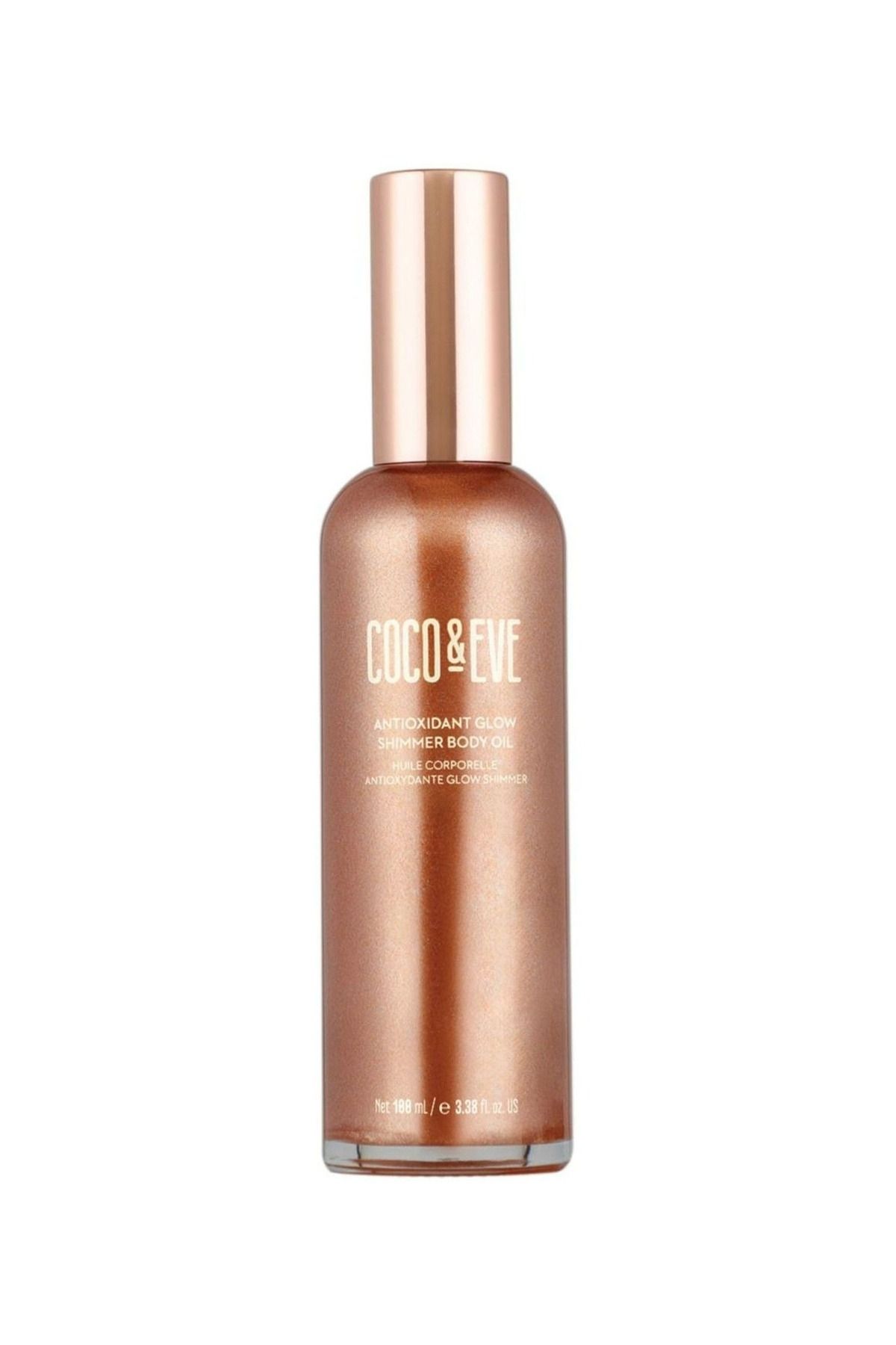 Coco & Eve Sunny Honey Glow Shimmer Vücut Yağı 100ml, Işıltılı, Nemlendirici ve Antioksidan Etkili Kuru Yağ